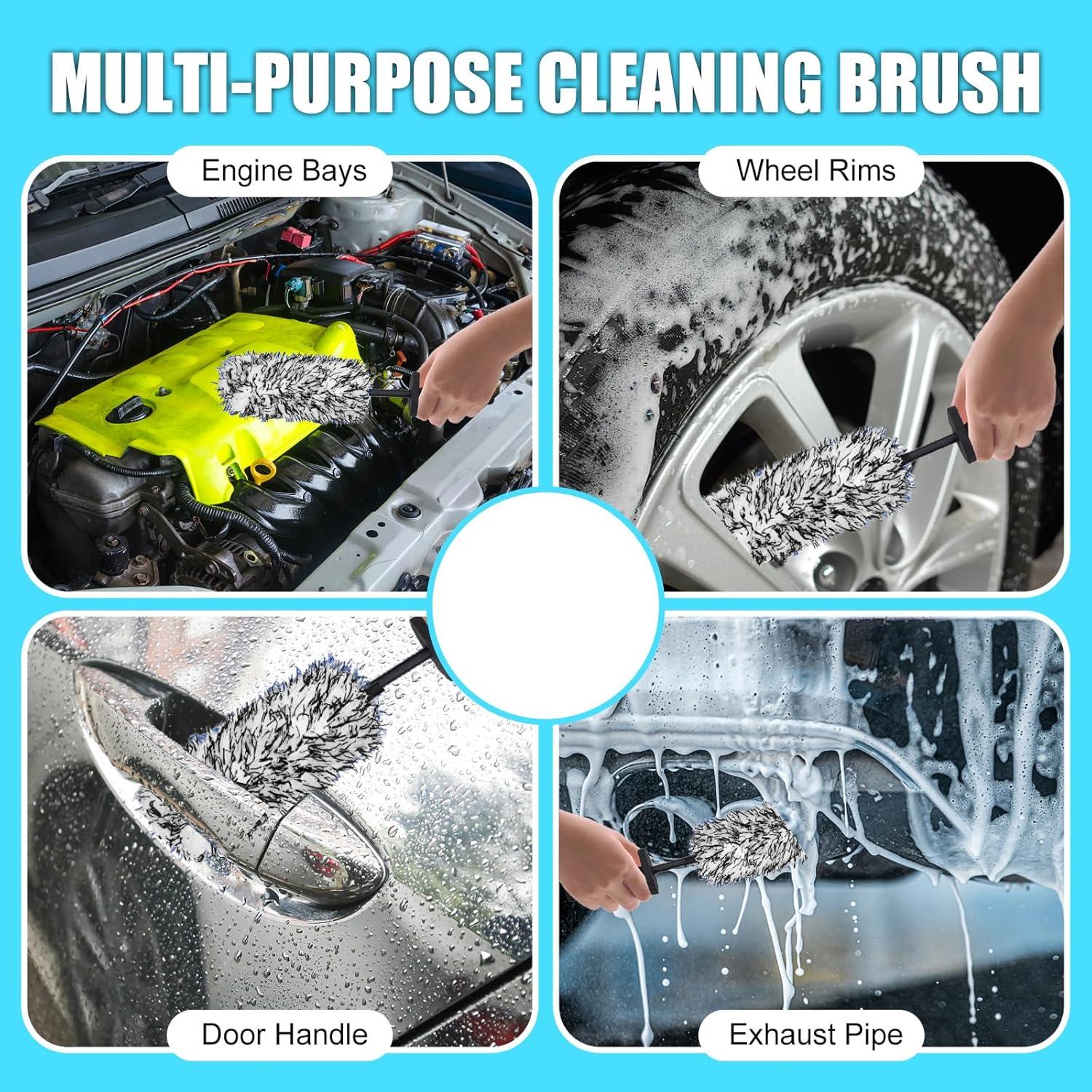 Cepillo de Rueda LUKCOZMO 42cm Fibra Ultra-fina Negro Blanco