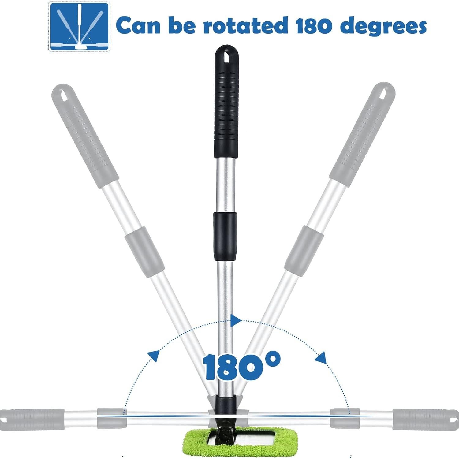 Kit de Limpieza de Parabrisas Frienda con 3 Mangos y 9 Paños