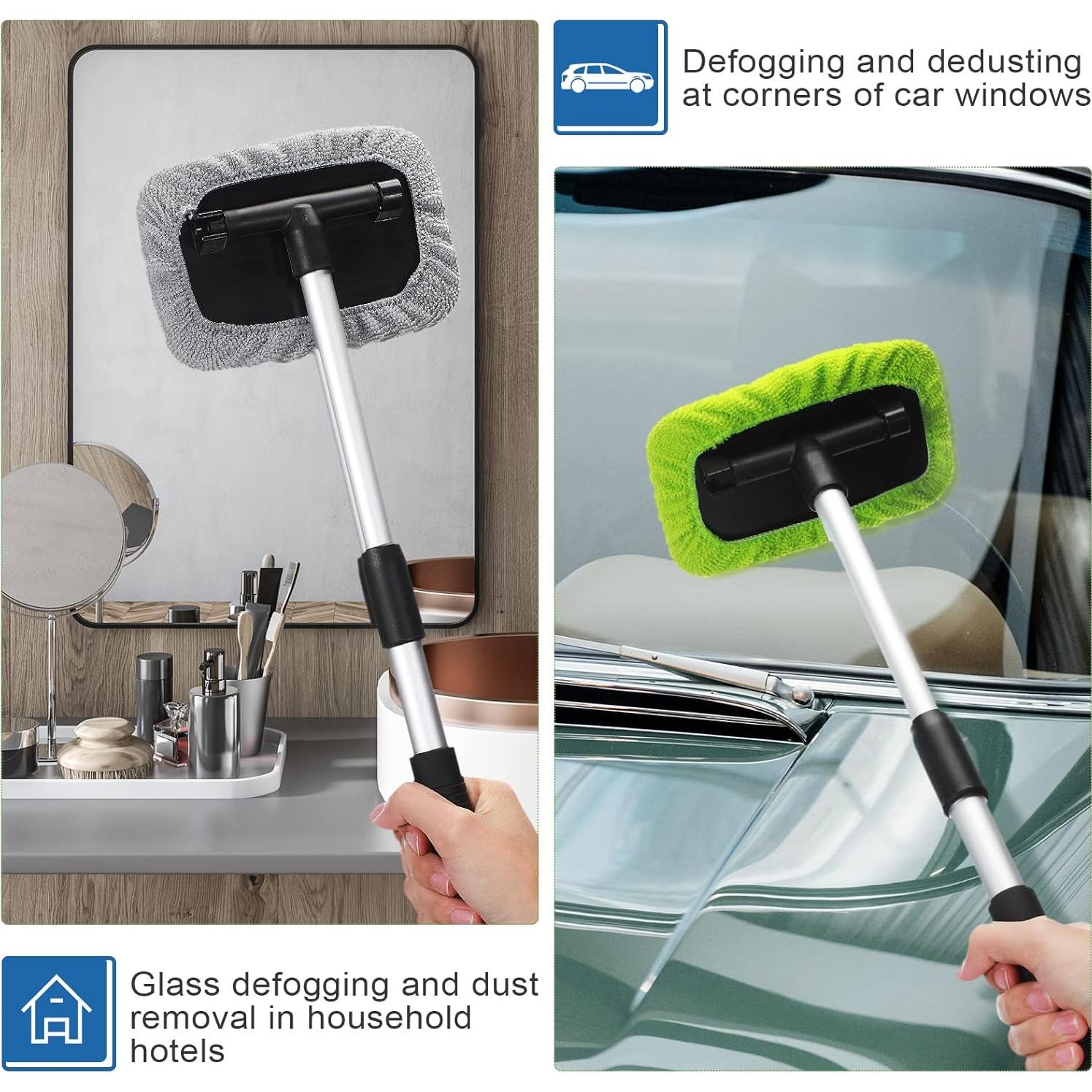 Kit de Limpieza de Parabrisas Frienda con 3 Mangos y 9 Paños