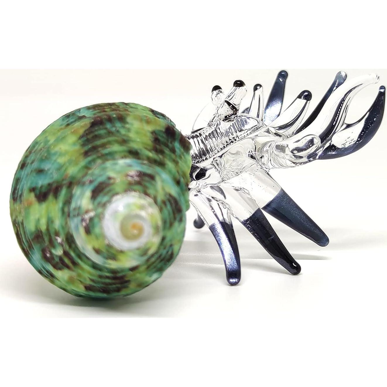 Figurita Cangrejo Ermitaño de Vidrio Soplado Sansukjai