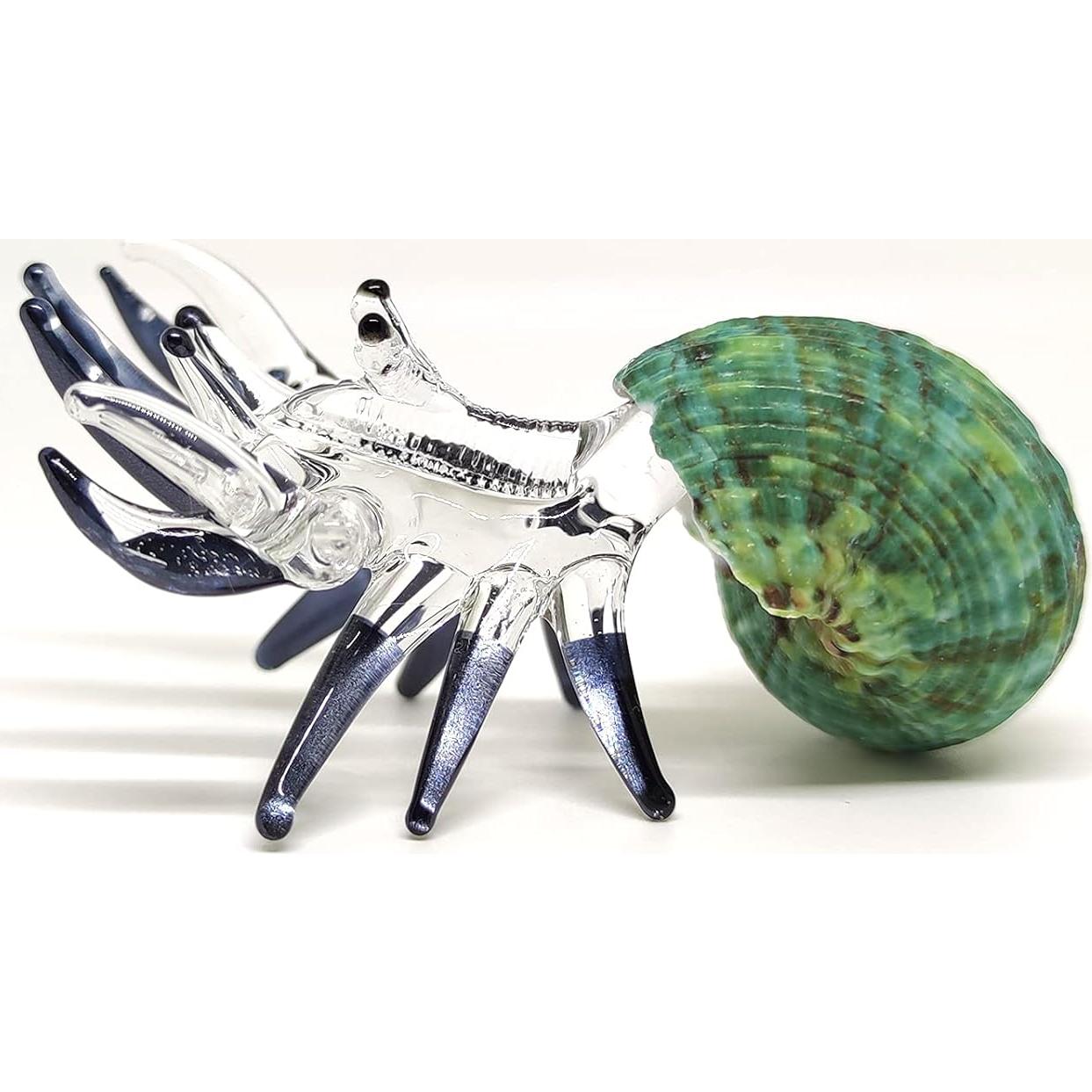 Figurita Cangrejo Ermitaño de Vidrio Soplado Sansukjai