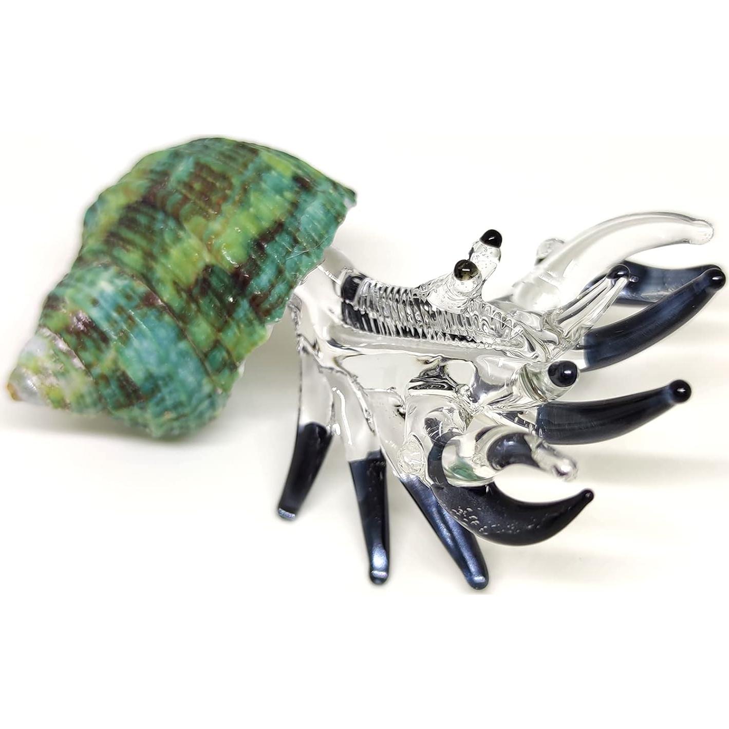 Figurita Cangrejo Ermitaño de Vidrio Soplado Sansukjai