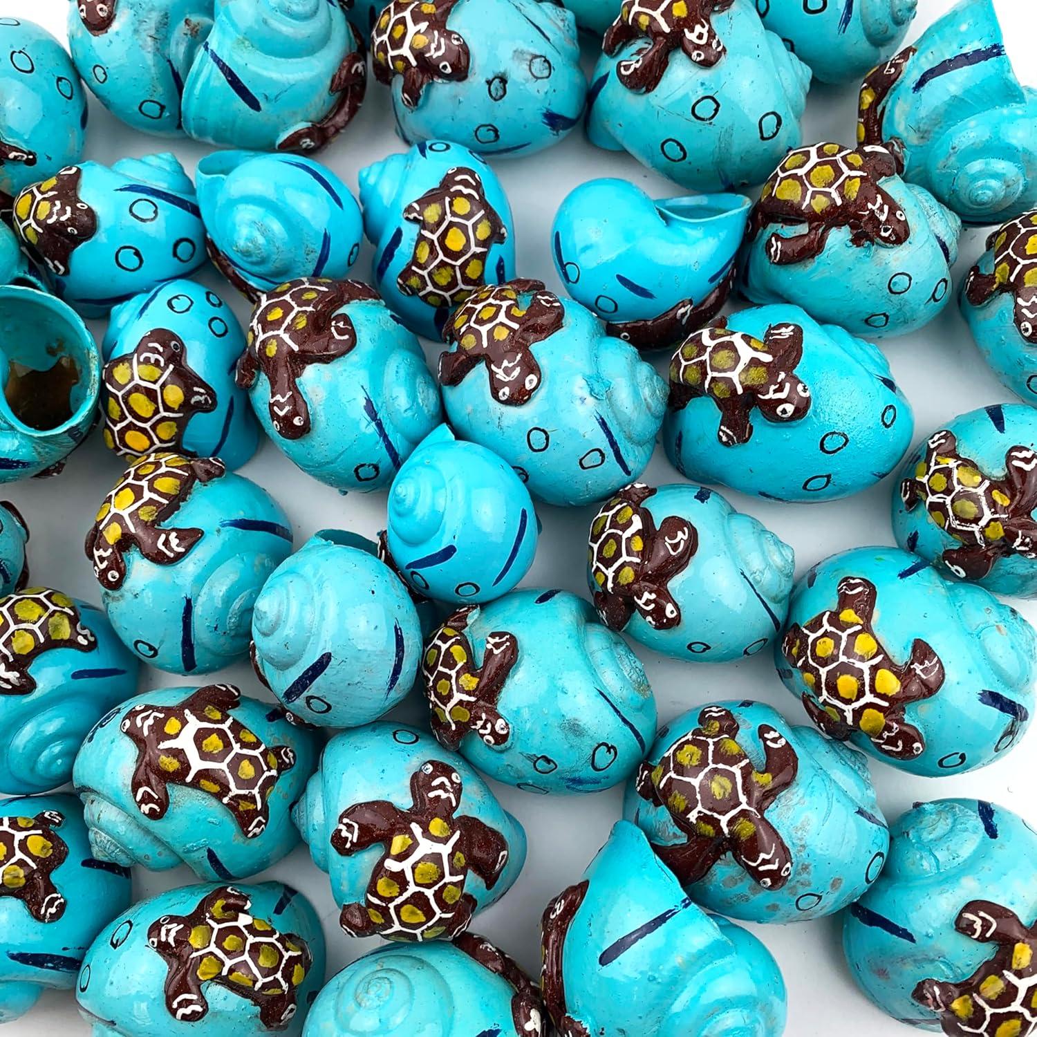 Conchas de Cangrejo Ermitaño Pintadas a Mano 8PC 3D Decoración