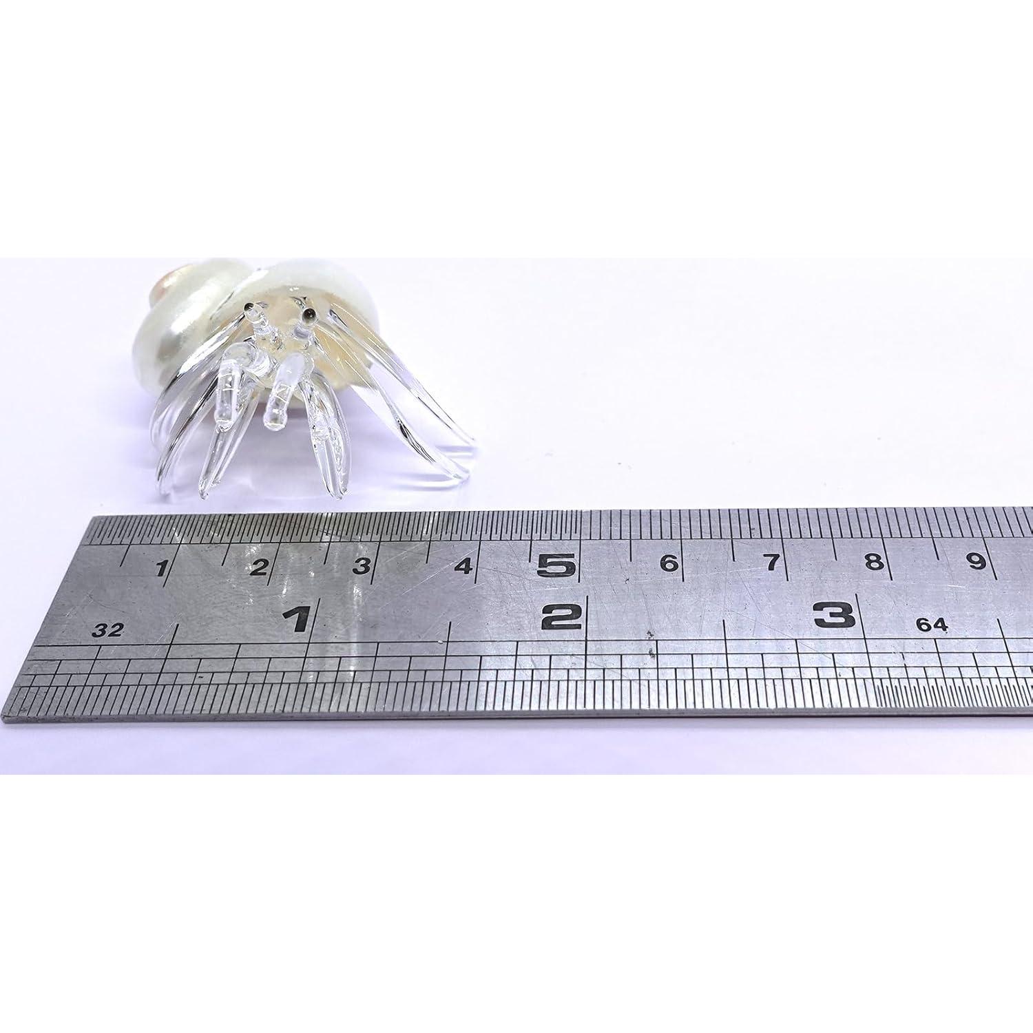 Concha de Mar Cangrejo Ermitaño Vidrio Soplado Sansukjai