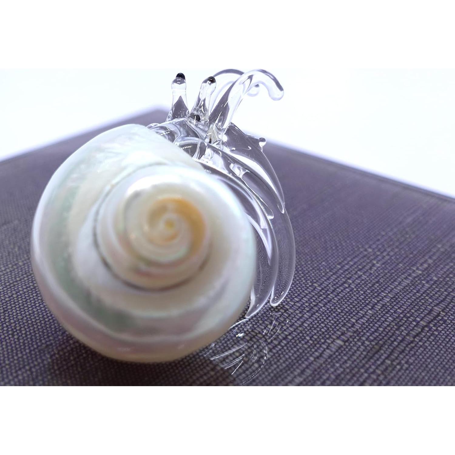 Concha de Mar Cangrejo Ermitaño Vidrio Soplado Sansukjai