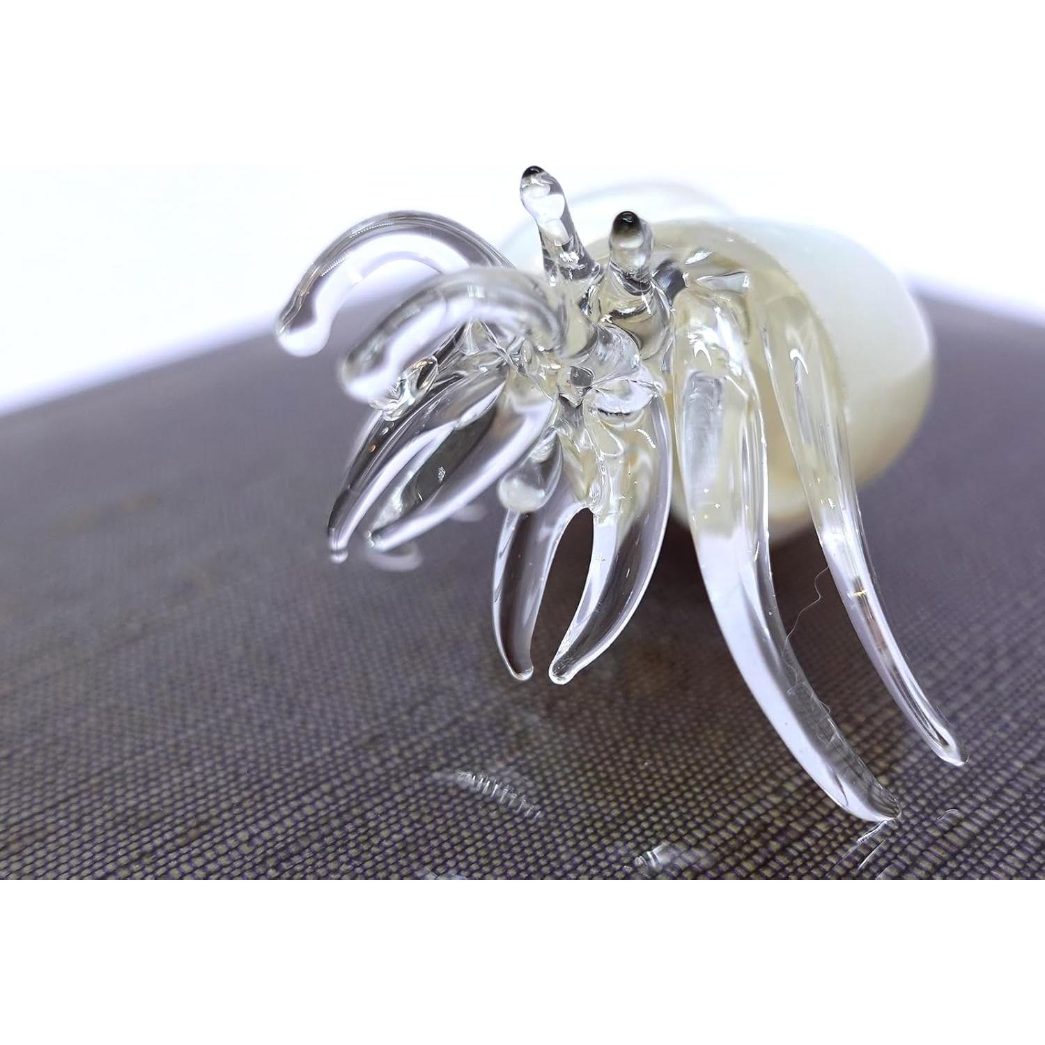 Concha de Mar Cangrejo Ermitaño Vidrio Soplado Sansukjai