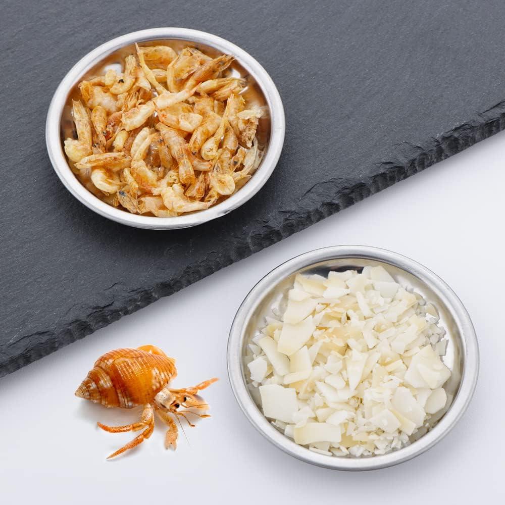 6 Tazones de Acero Inoxidable para Cangrejo Ermitaño DQITJ