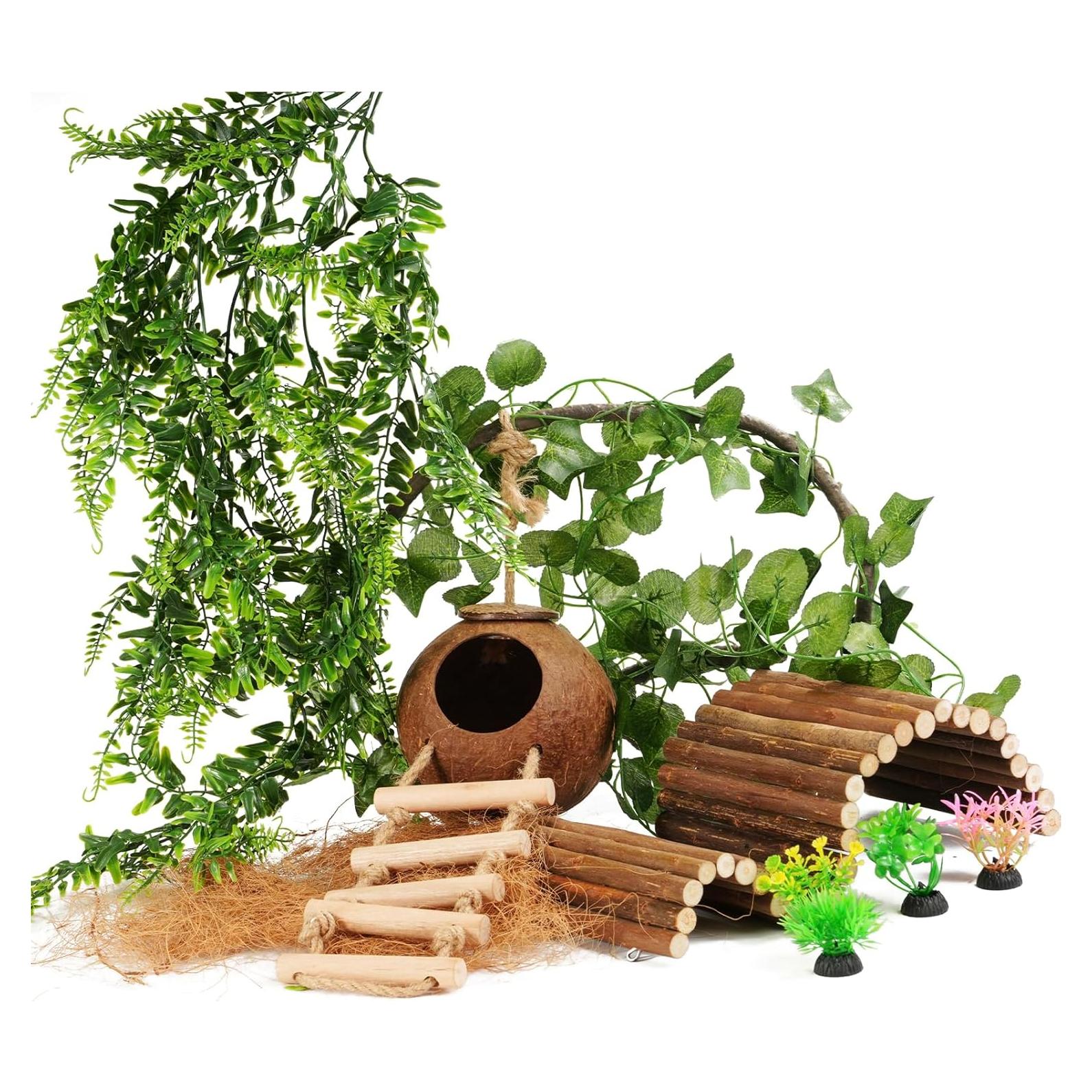 Accesorios para Tanque de Reptiles COSOC - 10 Piezas