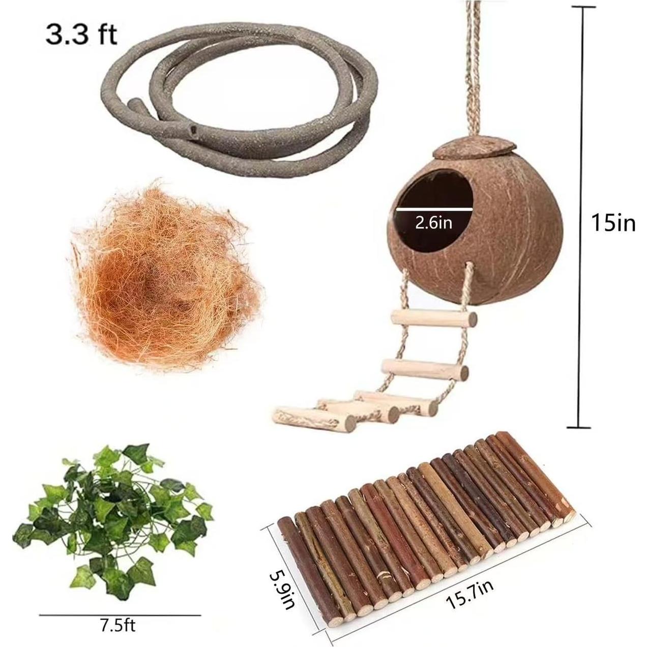 Accesorios para Tanque de Reptiles COSOC - 10 Piezas