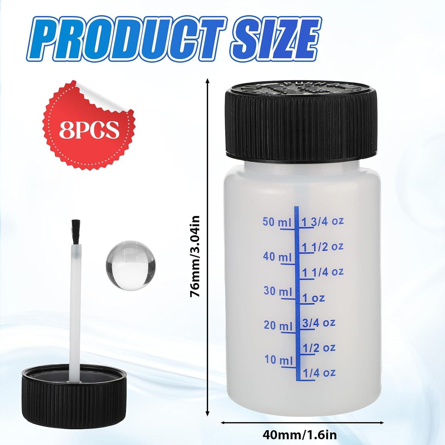 Paquete de 8 Botellas de 60 ml para Retoque de Pintura Psyqtsuary