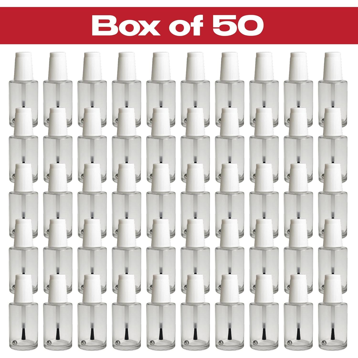 Paquete de 50 botellas recargables 20ml LAUCO con cepillo