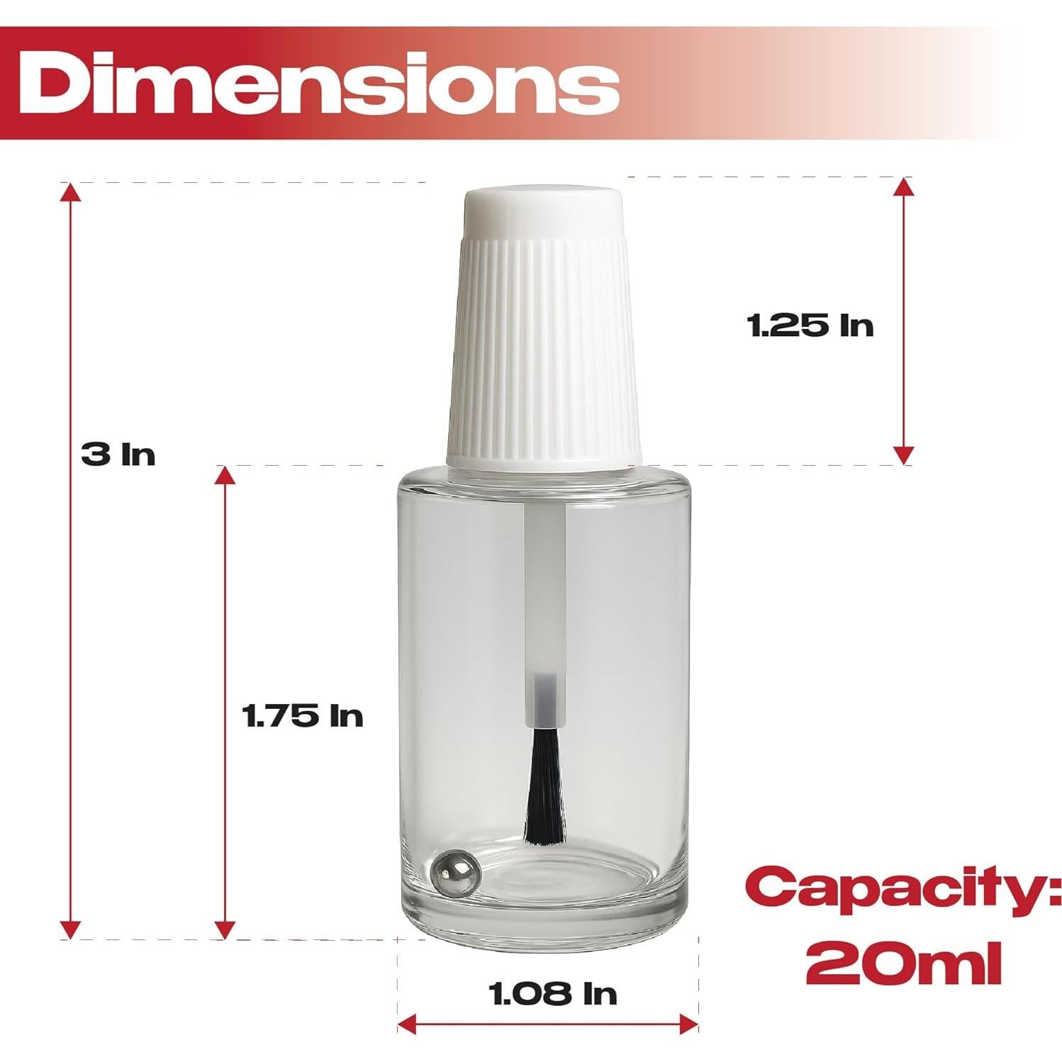 Paquete de 50 botellas recargables 20ml LAUCO con cepillo