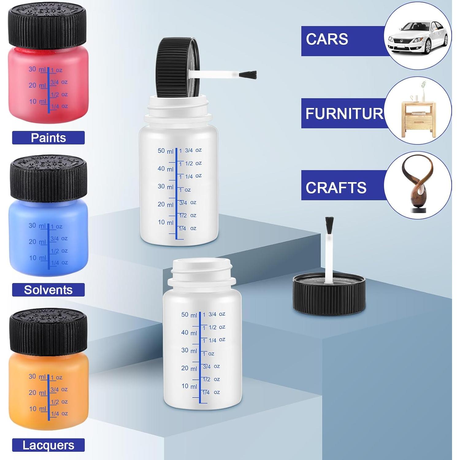 Kit 60 Botellas de Pintura Maxcheck con Pincel 30ml y 60ml