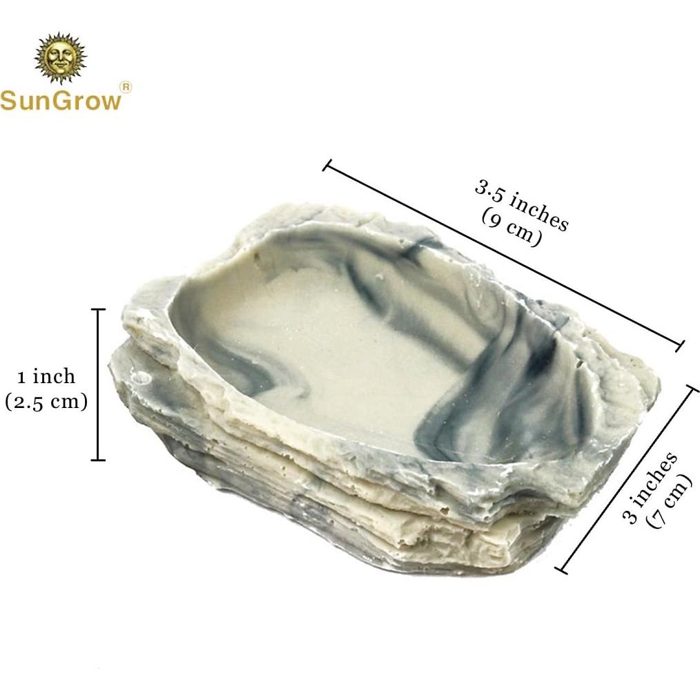Tazón de Alimentación SunGrow para Cangrejo Ermitaño 9x7x2.5cm
