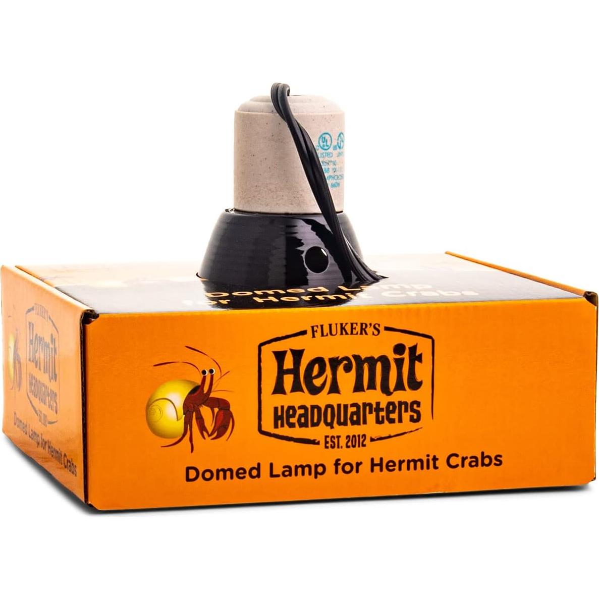 Lámpara Domada Fluker para Cangrejos Ermitaños 14 cm Negro