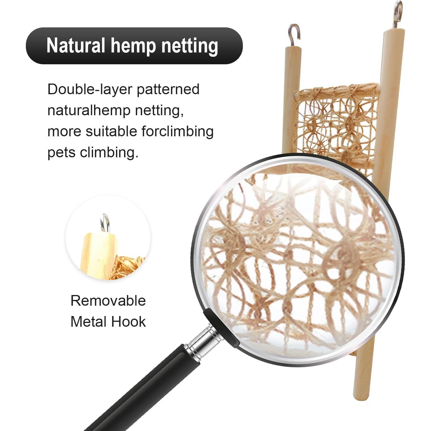 Juego de Juguetes para Cangrejos Ermitaños FEXICHUJI - Hamaca y Escalera