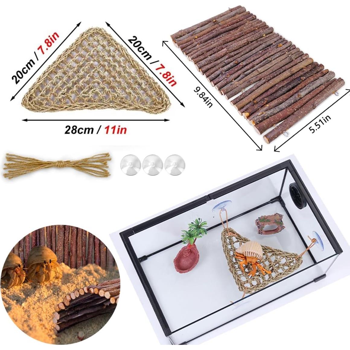 Juego de Accesorios para Tanque de Reptiles Adullpony