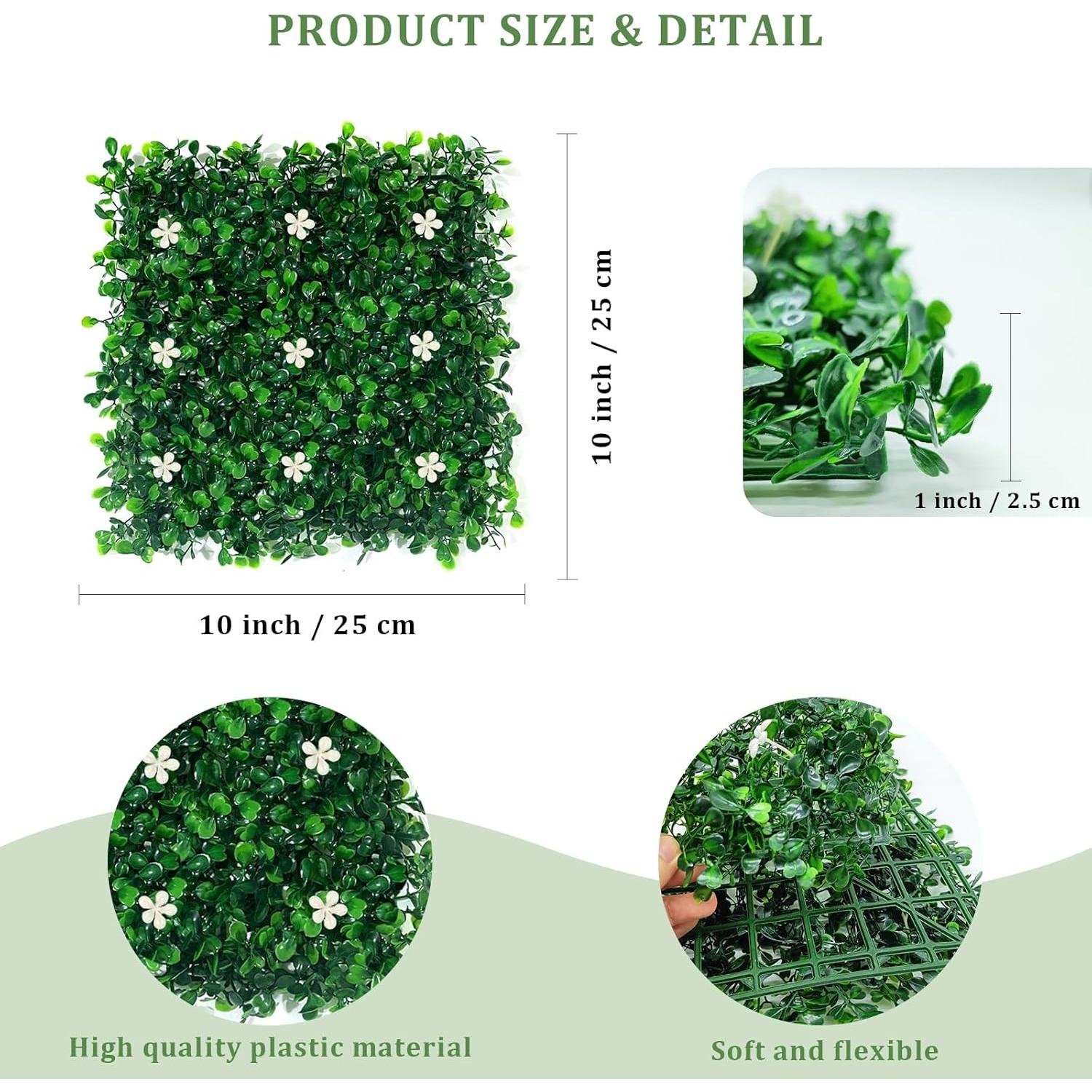 Alfombrilla de Césped Artificial YQSLBULKY 25.4x25.4 cm para Acuarios