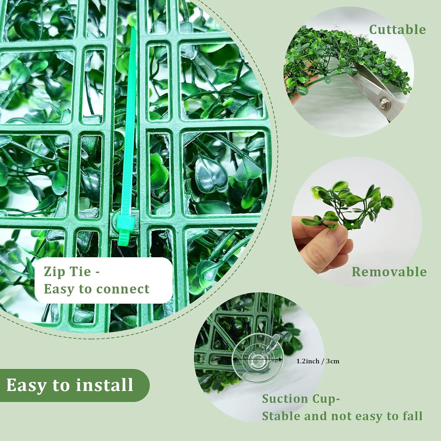 Alfombrilla de Césped Artificial YQSLBULKY 25.4x25.4 cm para Acuarios