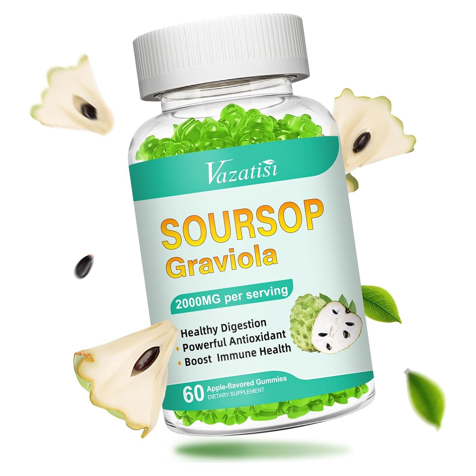Gomitas de Graviola Vazatisi 60 Unidades Sin Azúcar Veganas