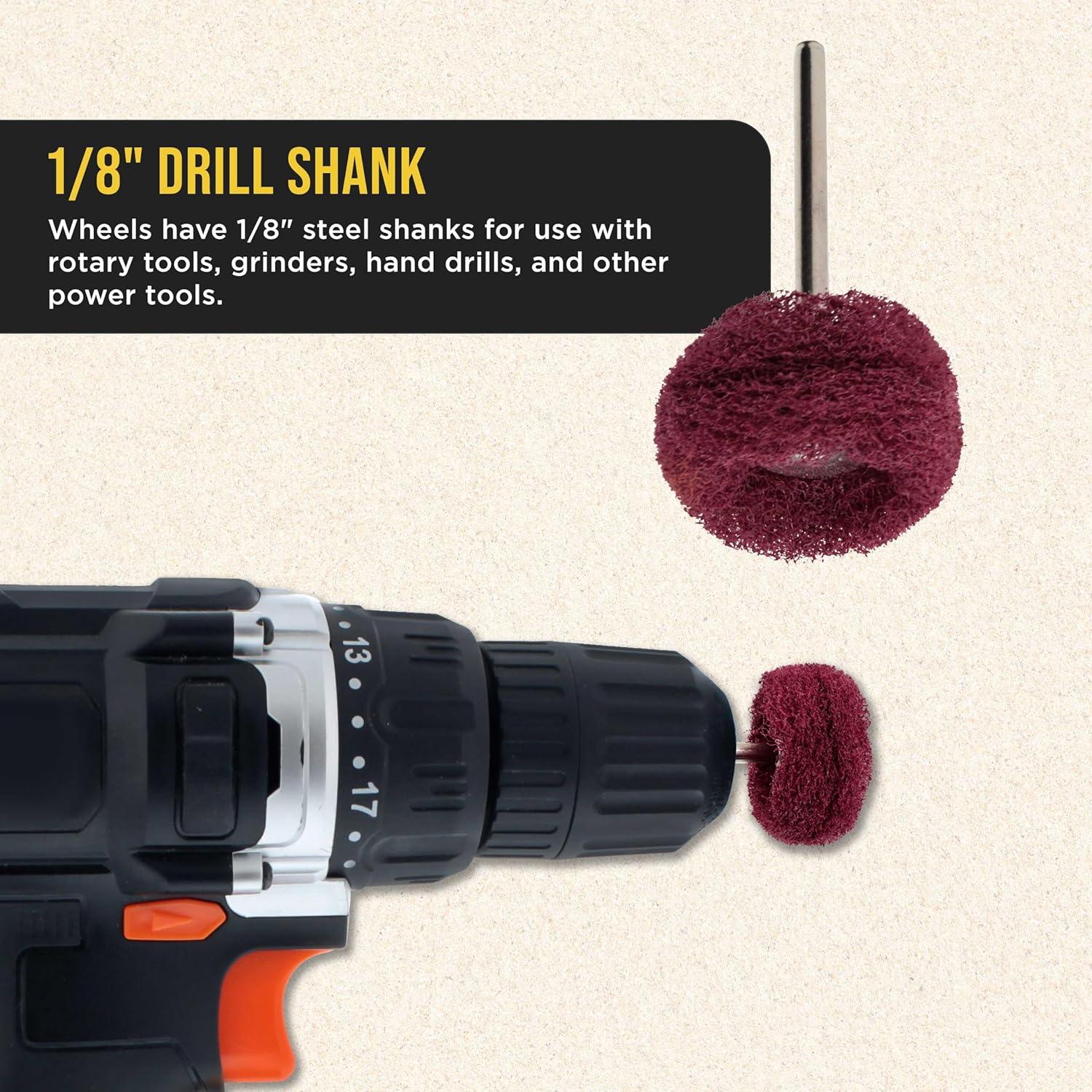 Juego de Ruedas de Pulido Dura-Gold 40 Piezas 2.54 cm Granos 120-400