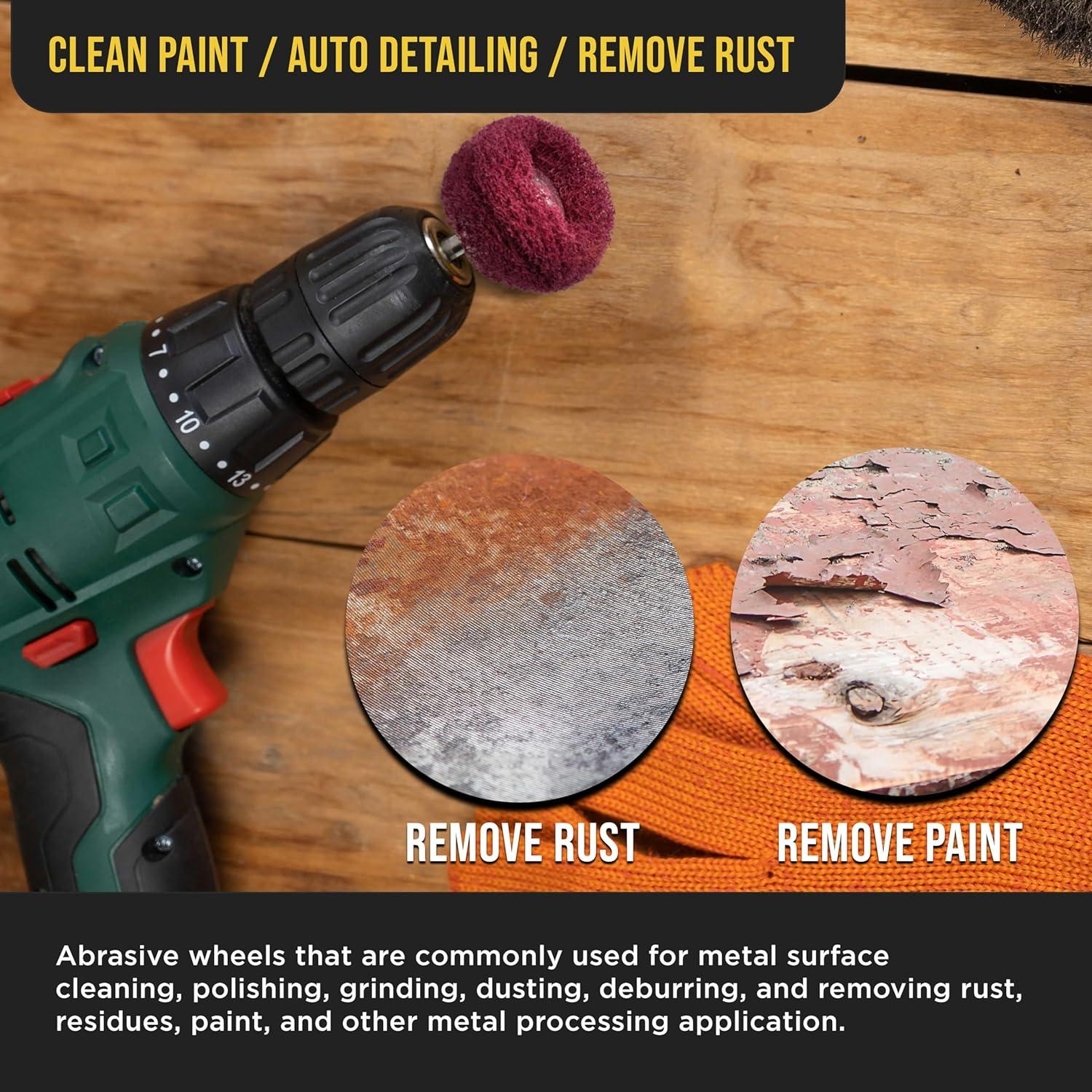 Juego de Ruedas de Pulido Dura-Gold 40 Piezas 2.54 cm Granos 120-400