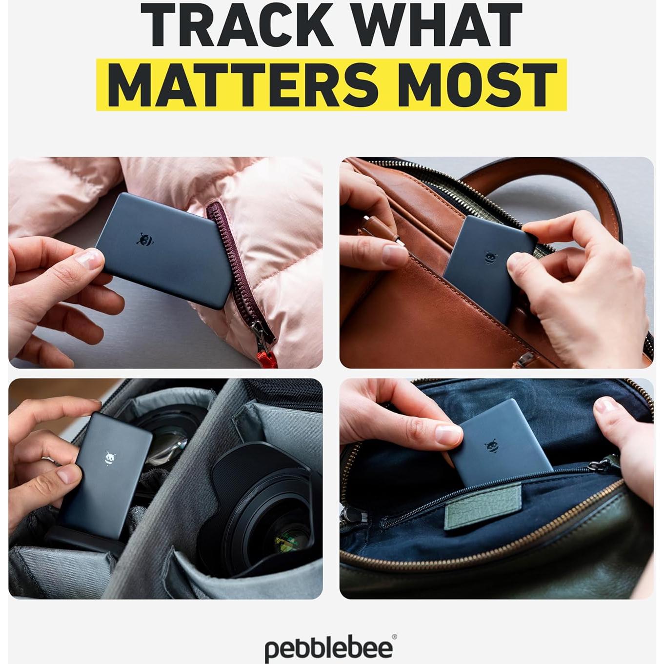 Rastreador Pebblebee Card Universal - Recargable y delgado