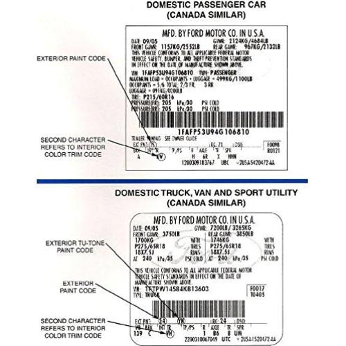 Pintura de Retoque Ford Motorcraft PMPC-19500-7291A Azul Jeans 7.39ml