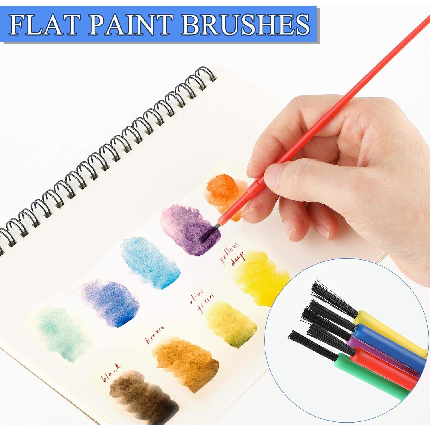 Set de 100 Pinceles de Pintura Prasacco para Niños 16.5cm