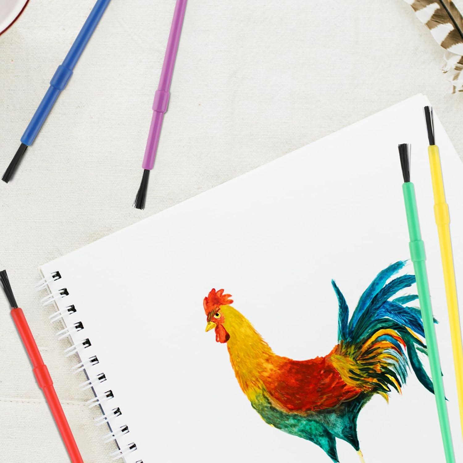 Set de 100 Pinceles de Pintura Prasacco para Niños 16.5cm