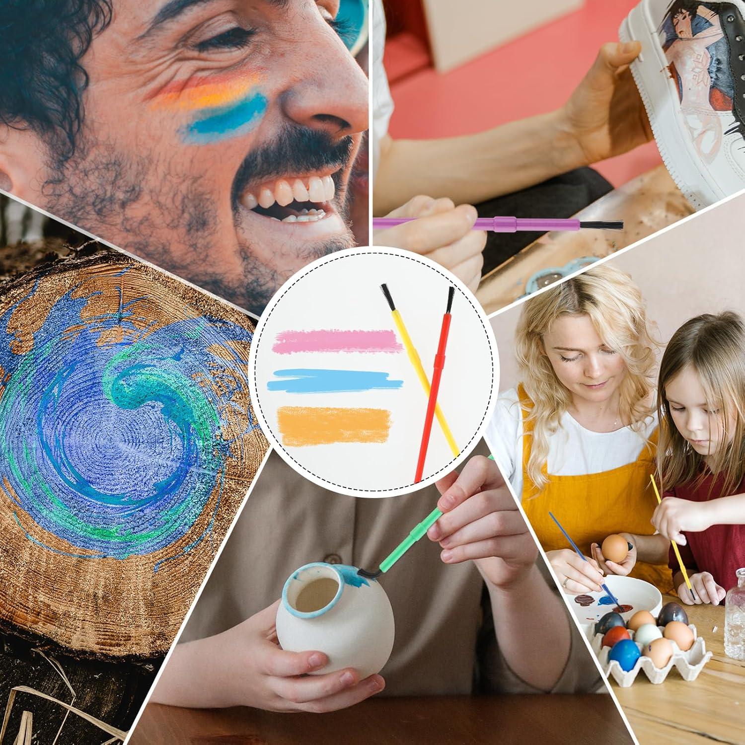 Set de 100 Pinceles de Pintura Prasacco para Niños 16.5cm