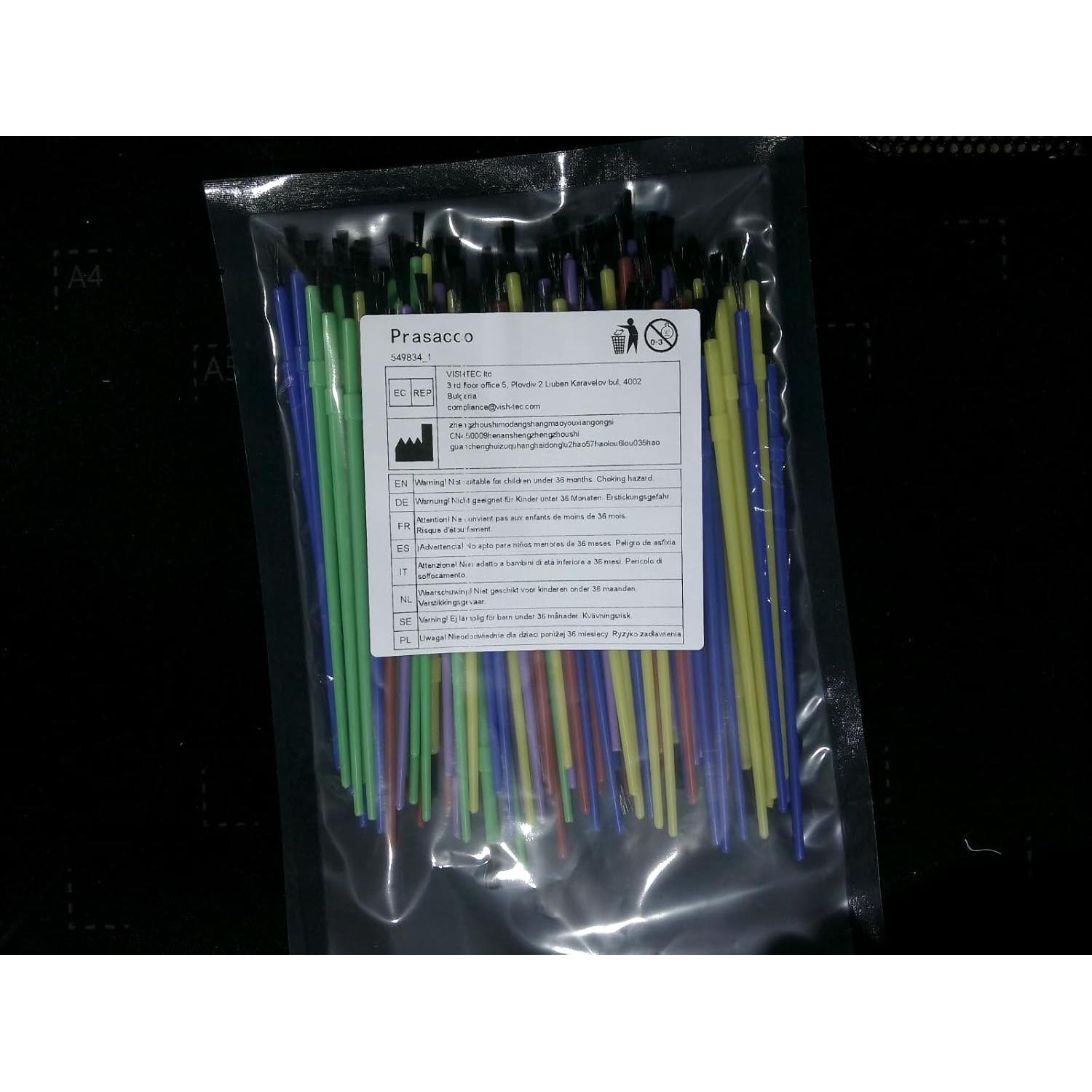 Set de 100 Pinceles de Pintura Prasacco para Niños 16.5cm