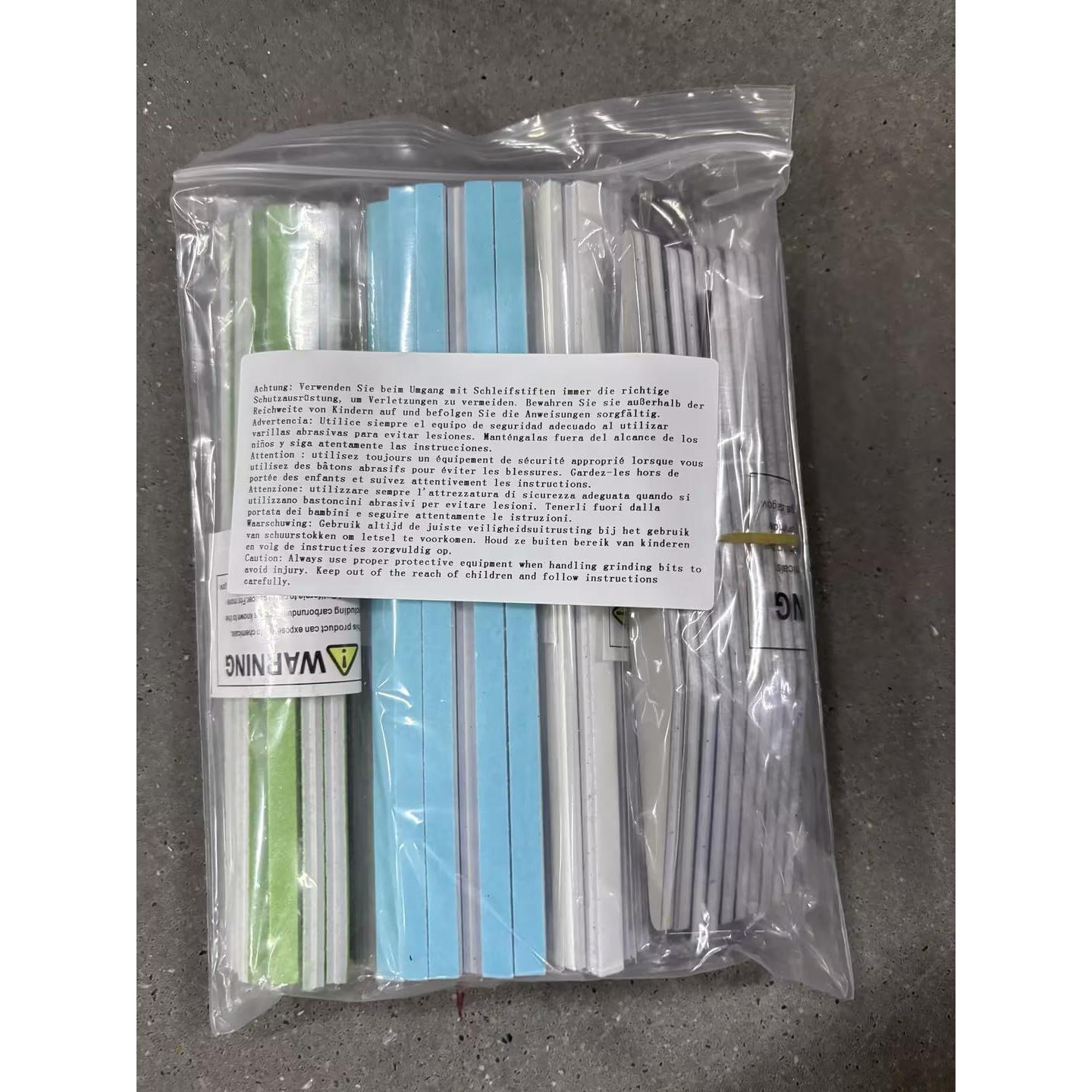 Palitos de Lijado Honoson 70 Pcs Doble Ángulo Granos Mixtos