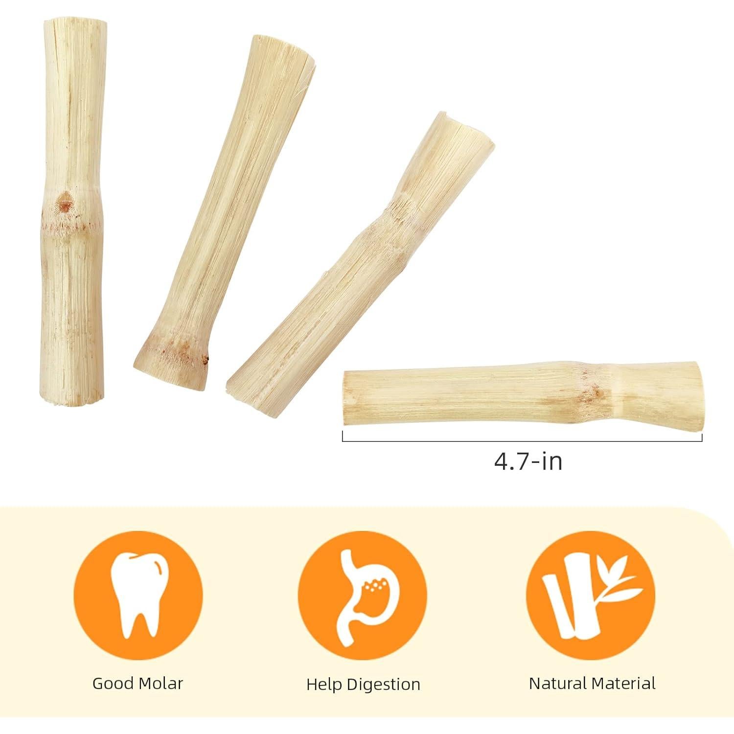 Juguetes de Masticar Niteangel de Bambú Natural para Mascotas