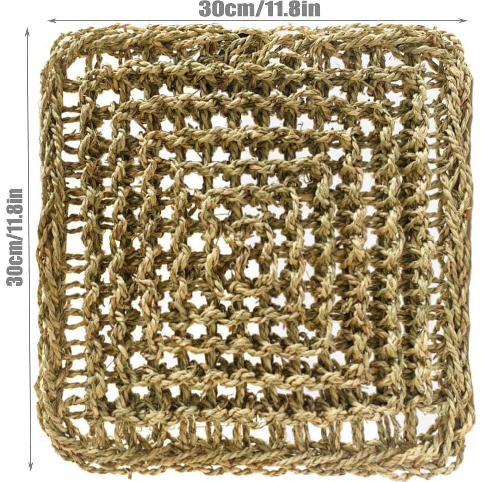 Hamiledyi Alfombra de Actividad para Conejos 30x30 cm