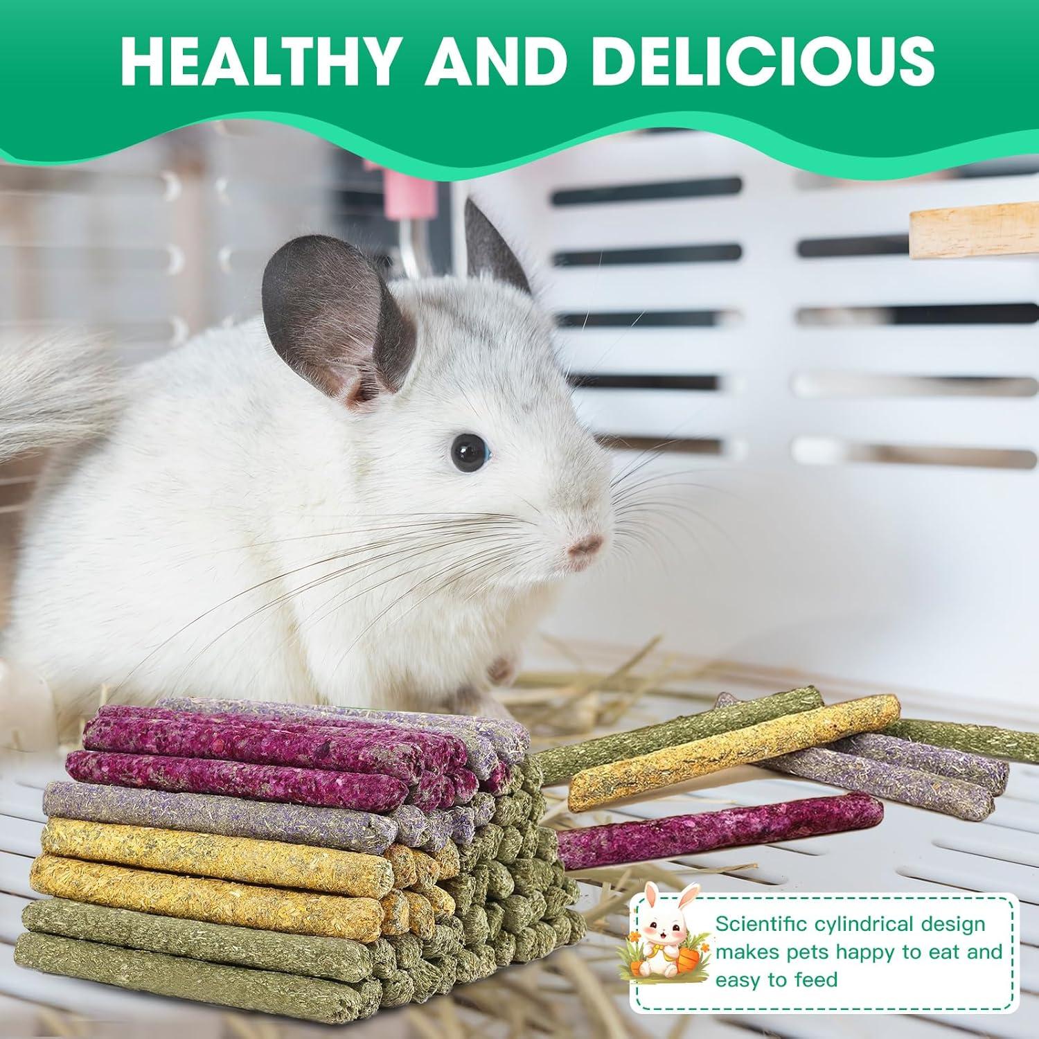 33 Palitos Masticables Naturales Jorewood para Conejos y Cobayas