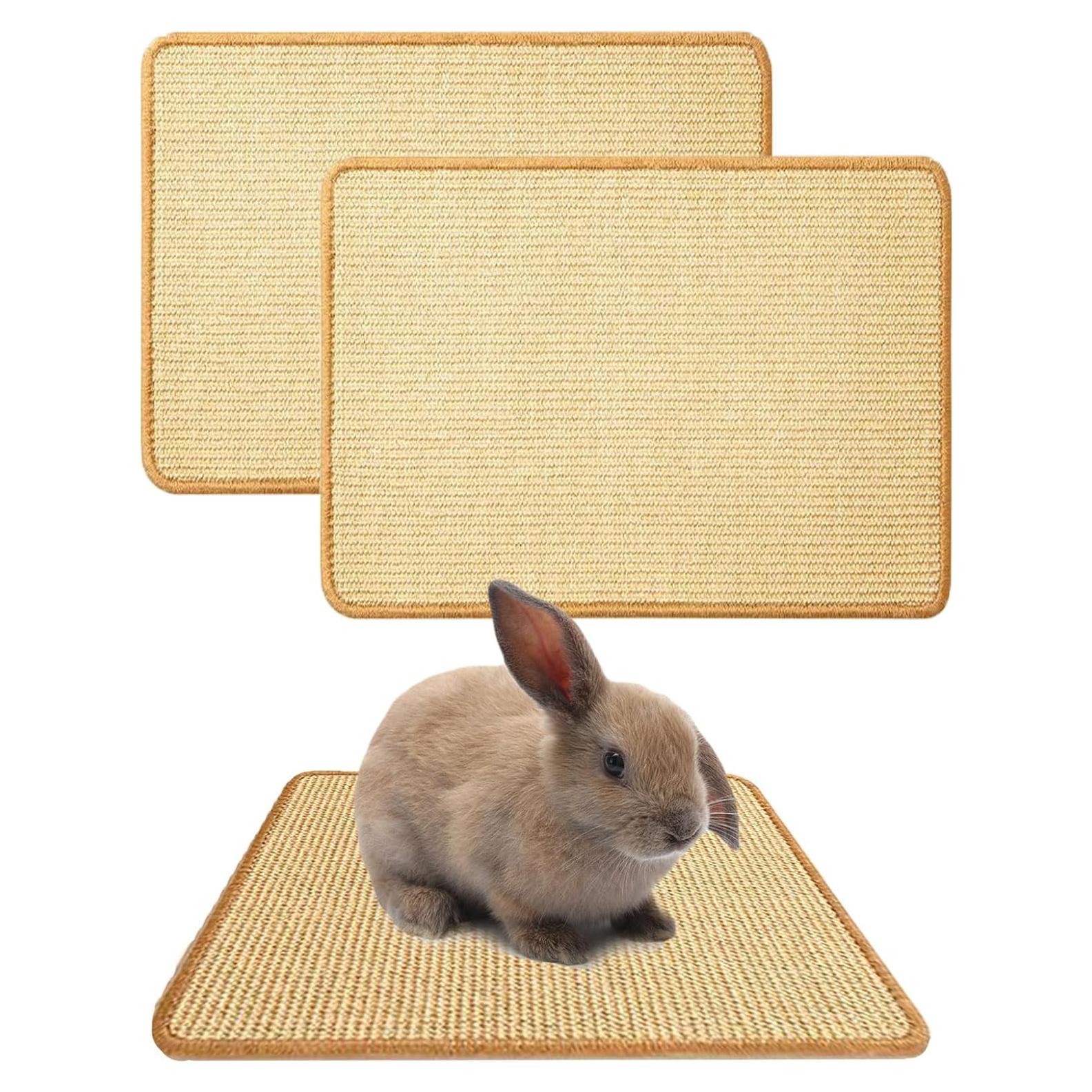 Alfombrilla de Rascado para Conejos Oncpcare 2 Piezas Natural