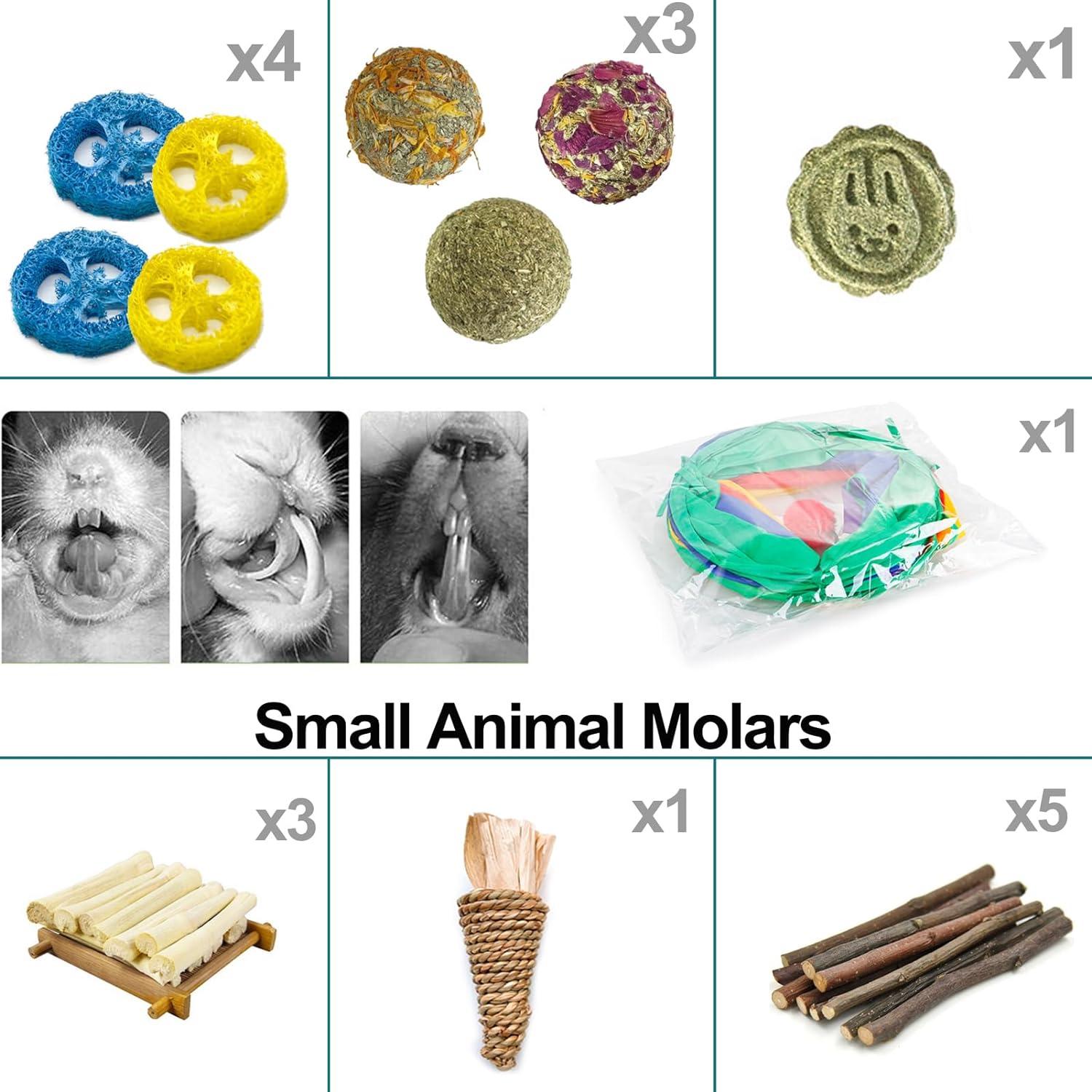 Juguetes para Conejos Mechpia - Túnel y Masticables 63.5 cm