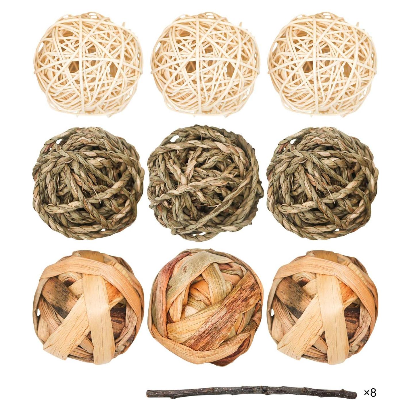 9 Pelotas de Juego para Mascotas Bac-kitchen - Naturales