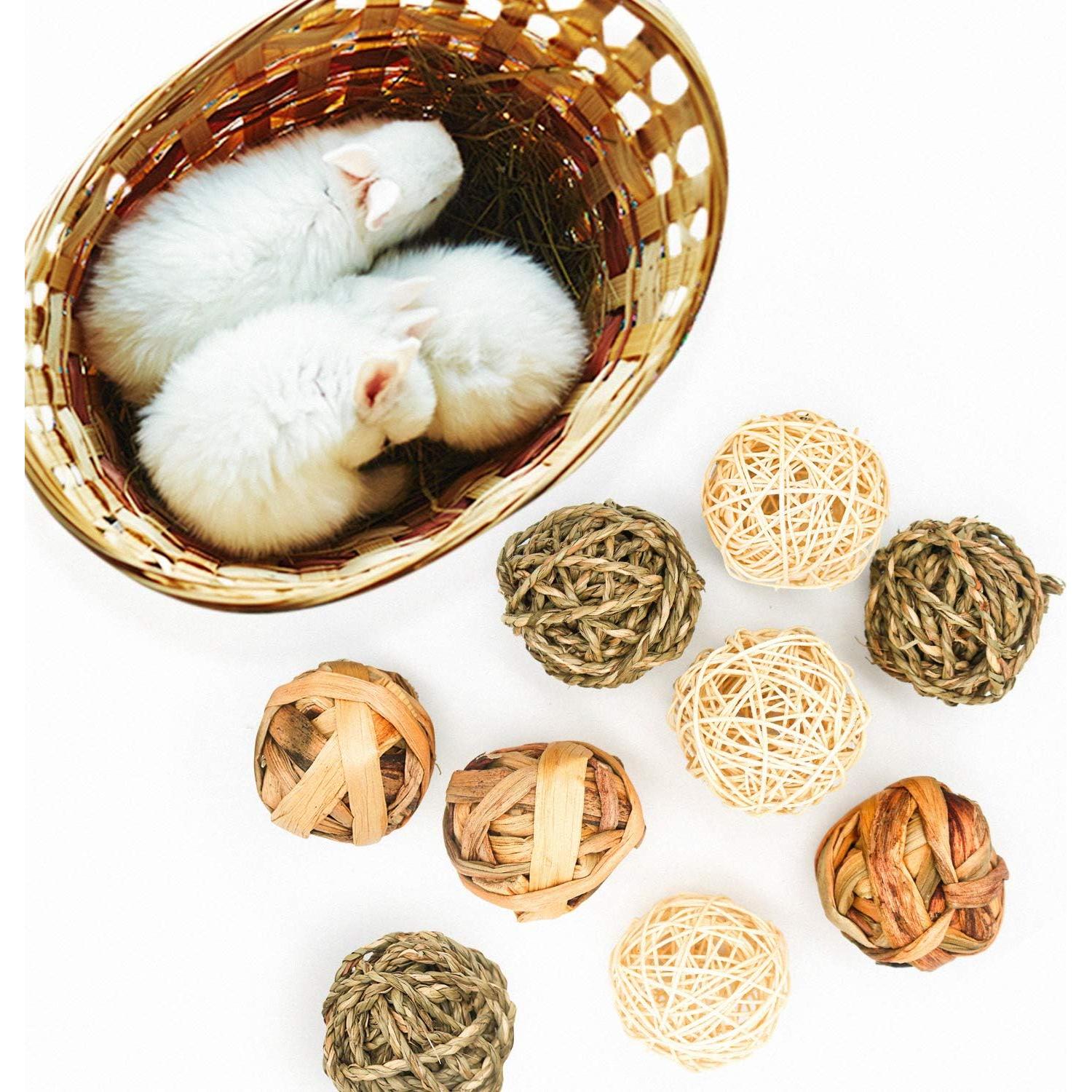 9 Pelotas de Juego para Mascotas Bac-kitchen - Naturales