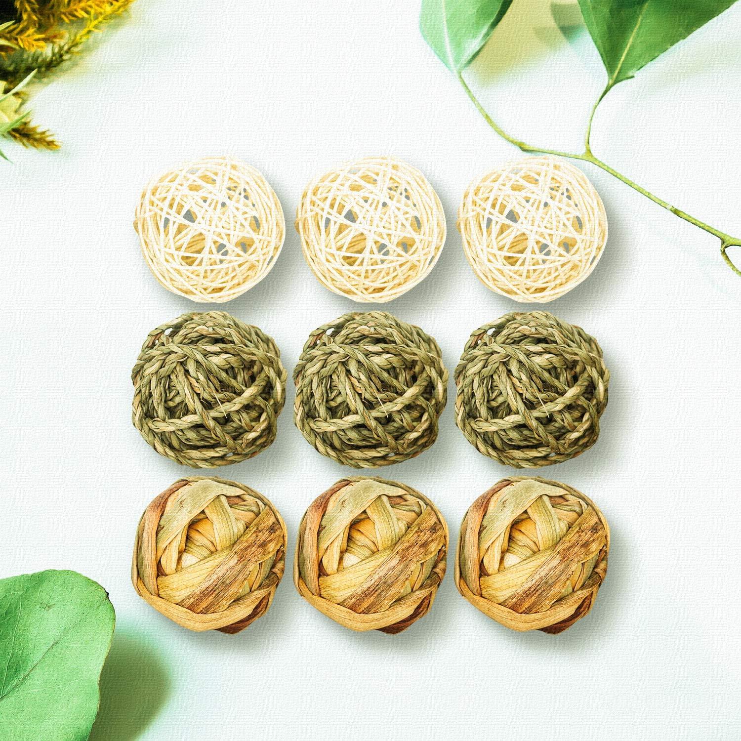 9 Pelotas de Juego para Mascotas Bac-kitchen - Naturales