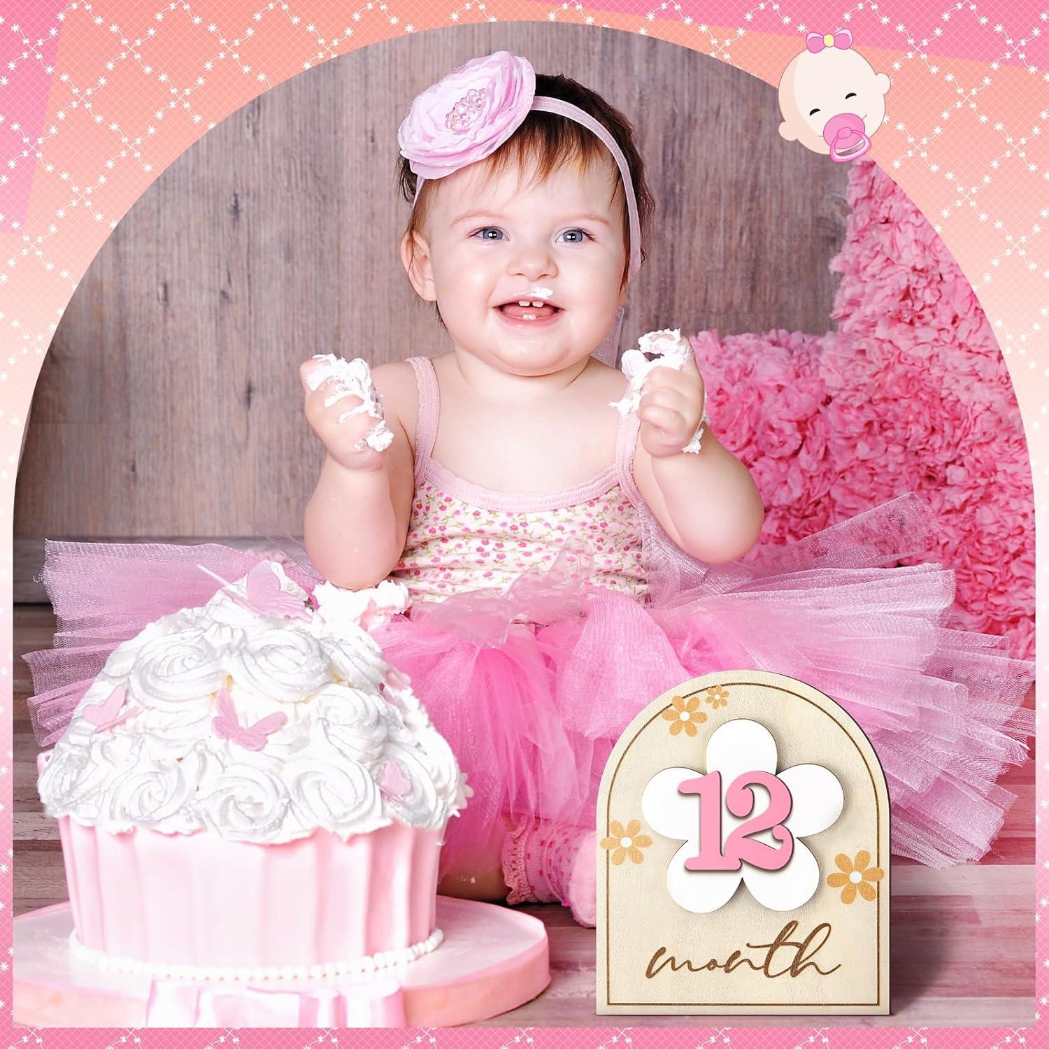 23 Piezas Tarjetas de Hitos Mensuales para Bebés Vercraft