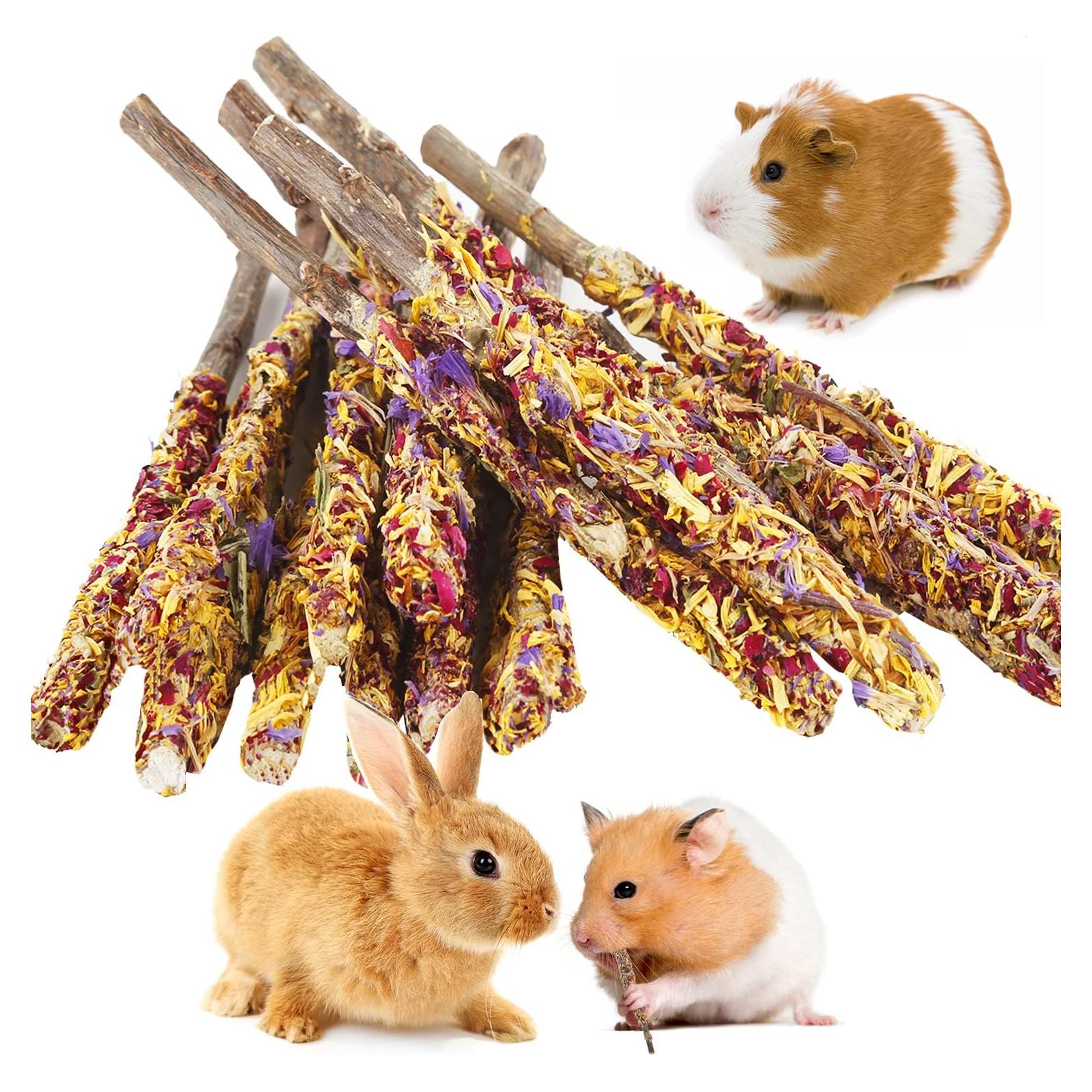 Juguetes Masticables Abizoo para Conejos 18PCS Orgánicos