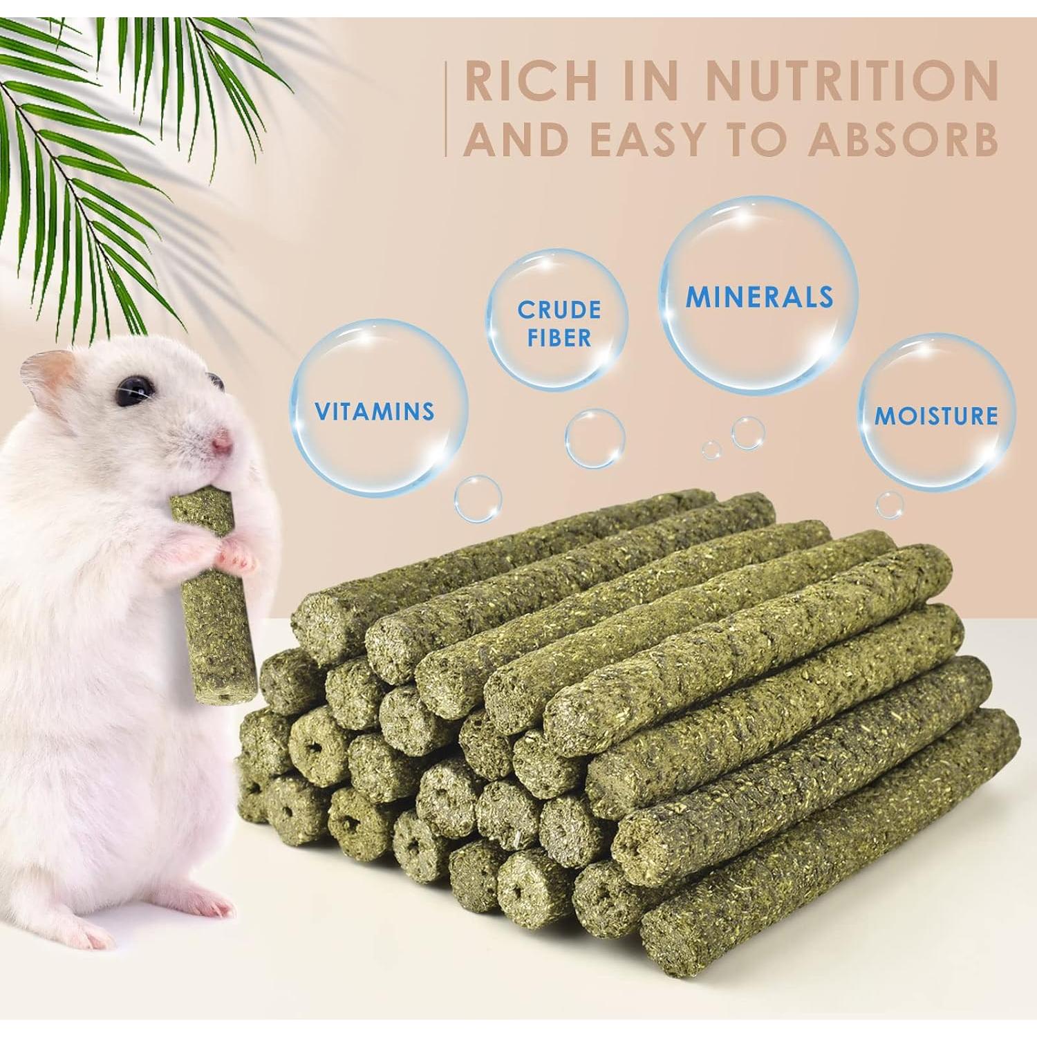 Palitos Masticables de Heno Timothy Bissap 38PCS 283g