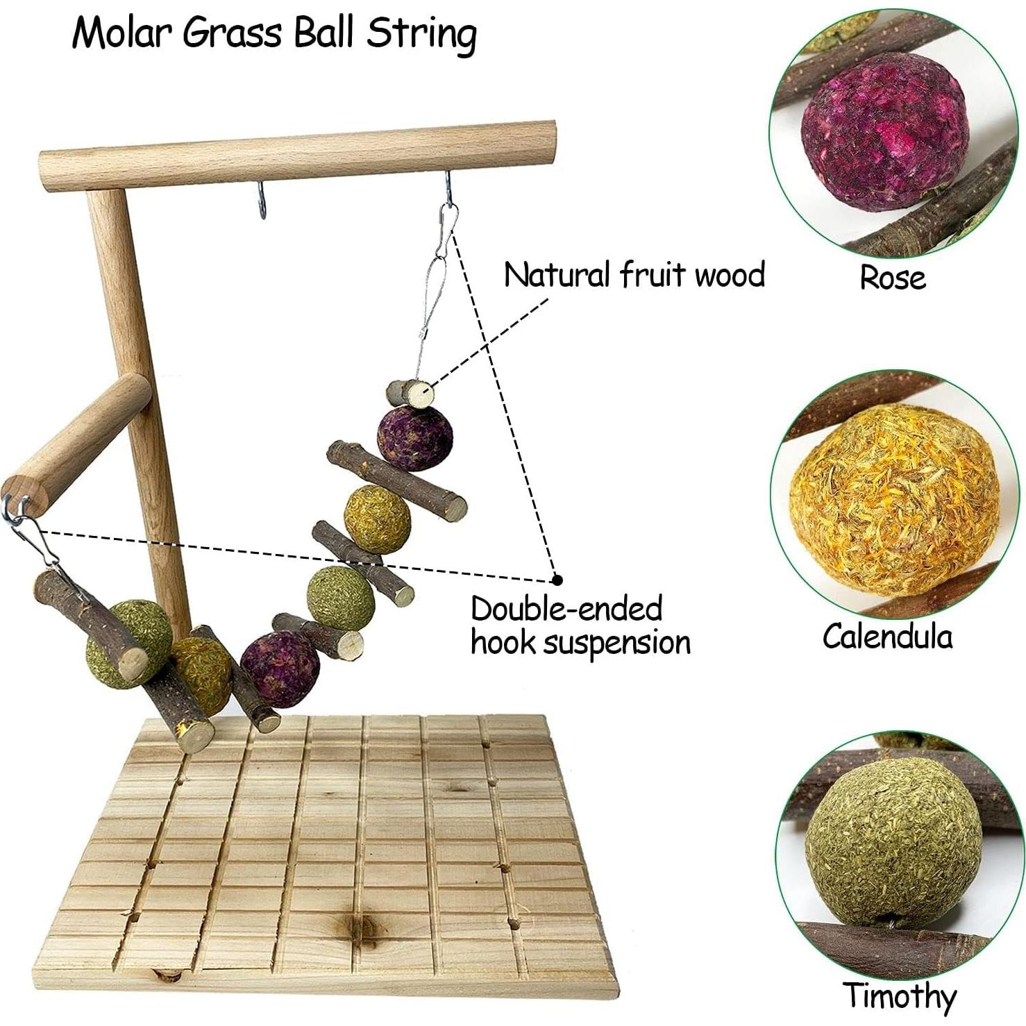 Juguete de Masticar para Conejos Kathson - Plataforma de Madera