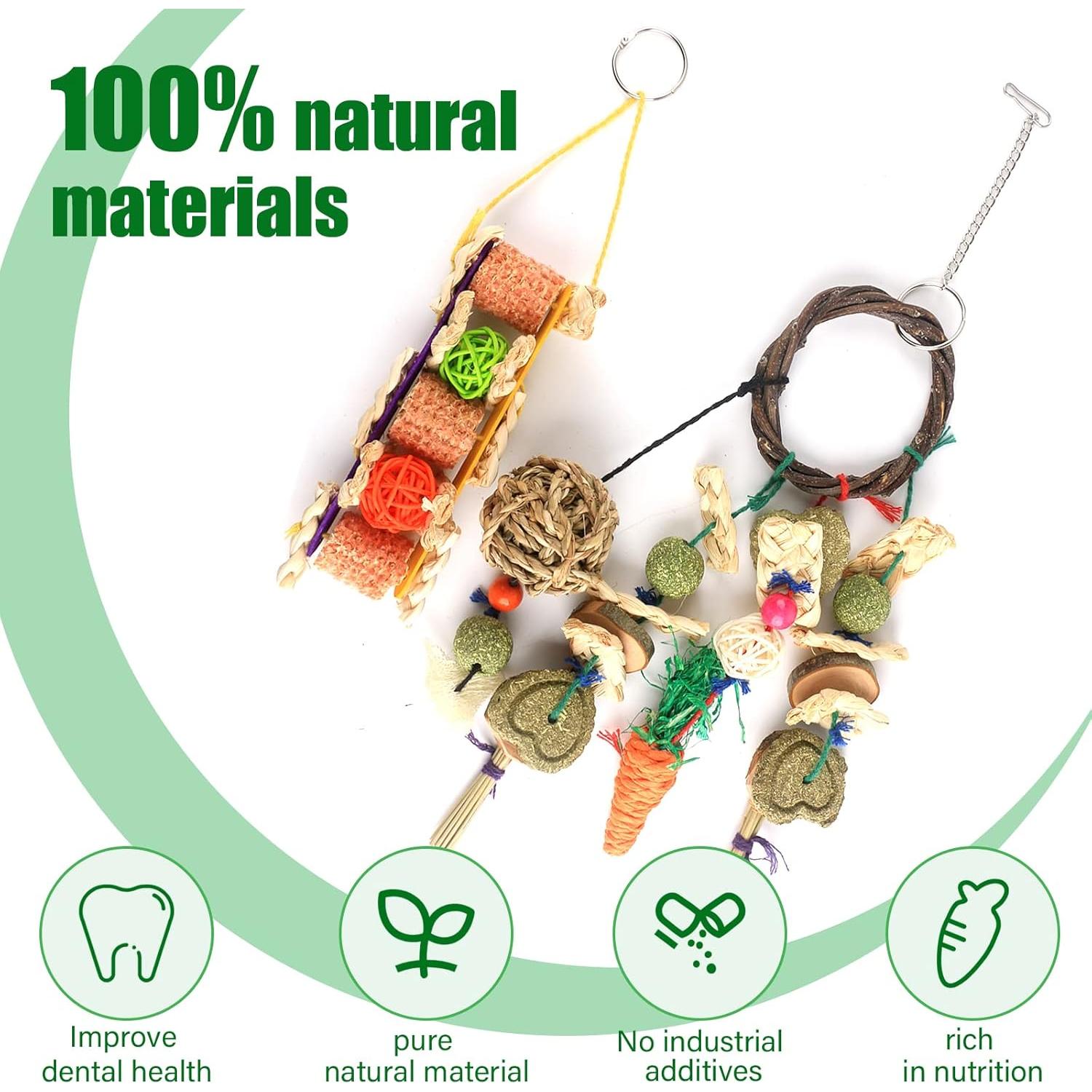 Juguetes para Roer Conejo HOSUKKO 2PCS - Salud Dental