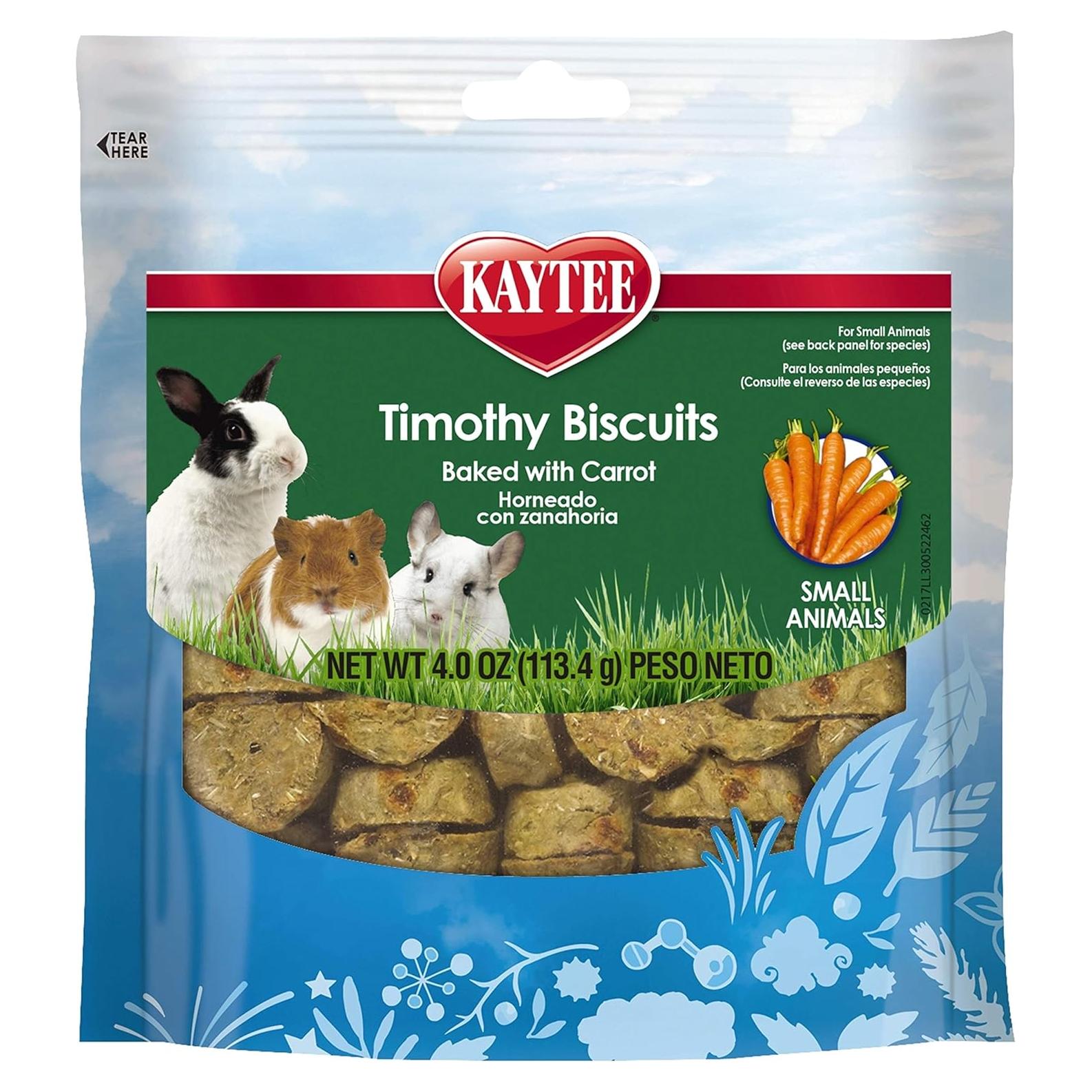 Galletas Kaytee Timothy Horneadas Zanahoria 113 g para Mascotas