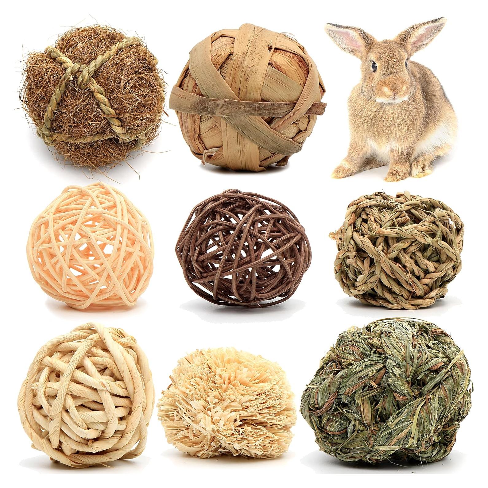 Juguetes de Actividad para Animales Pequeños Youngever - 8 Bolas Masticables