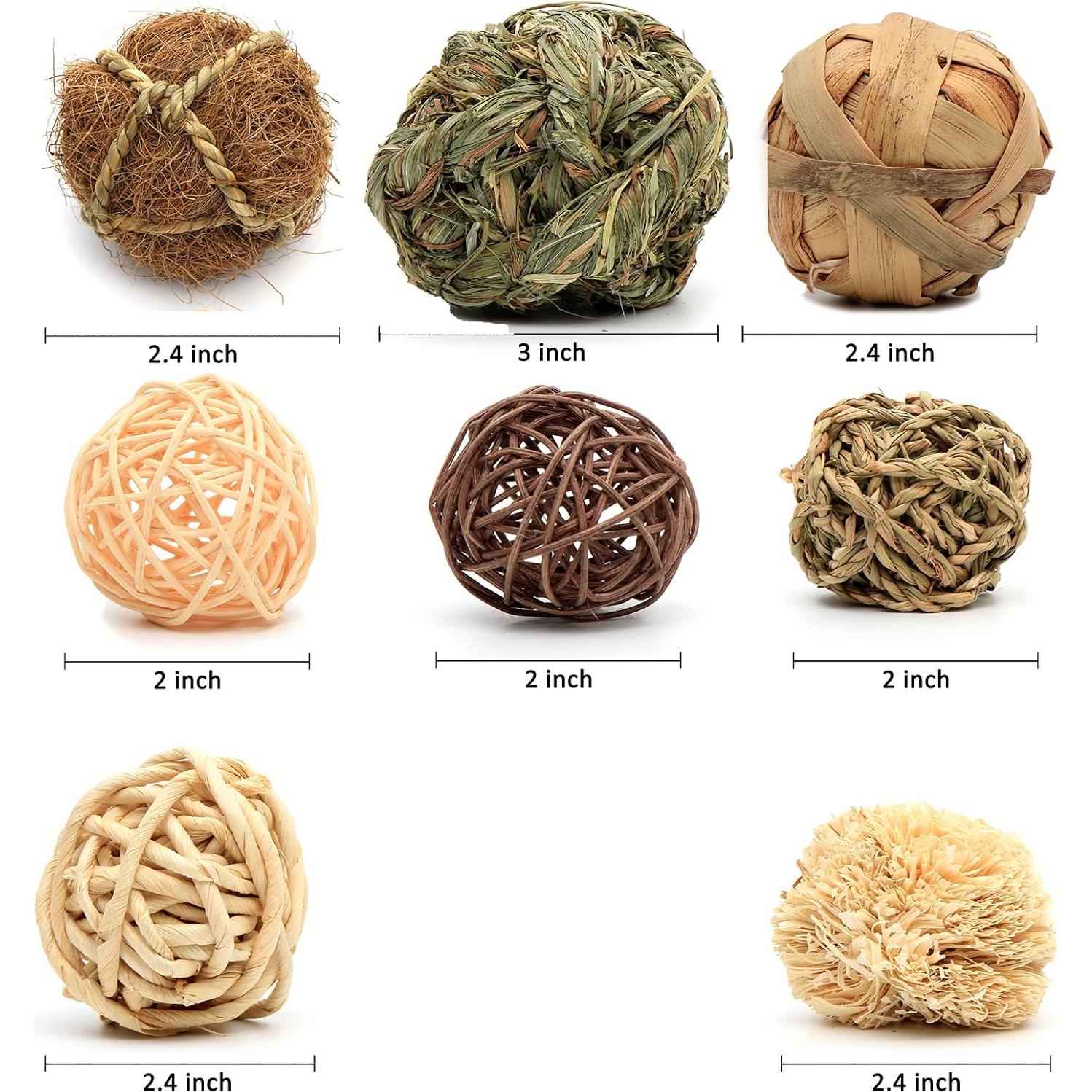 Juguetes de Actividad para Animales Pequeños Youngever - 8 Bolas Masticables