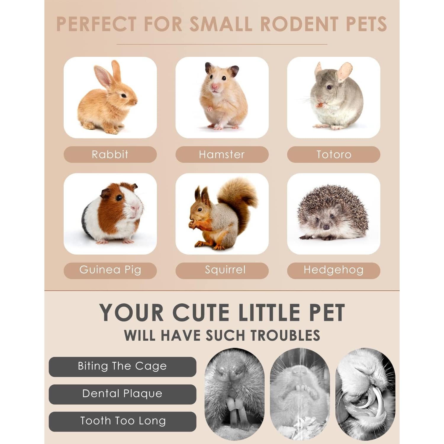 Bissap Juguetes de Masticar para Conejos 32PCS Heno Natural